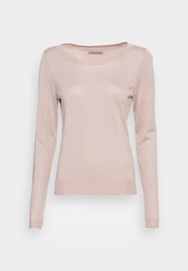 Cheap Anna Field SILK BLEND JUMPER – Jersey De Punto – Beige, Mujer L