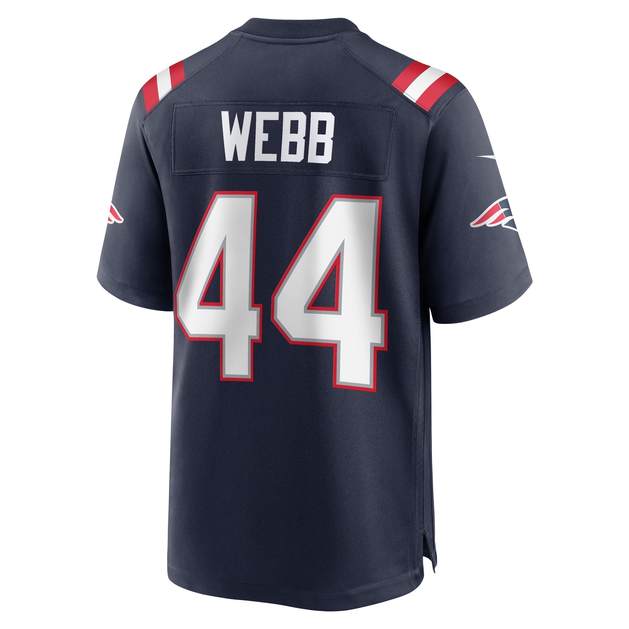 Men's Nike Raleigh Webb Navy New England Patriots Home Game Player Jersey