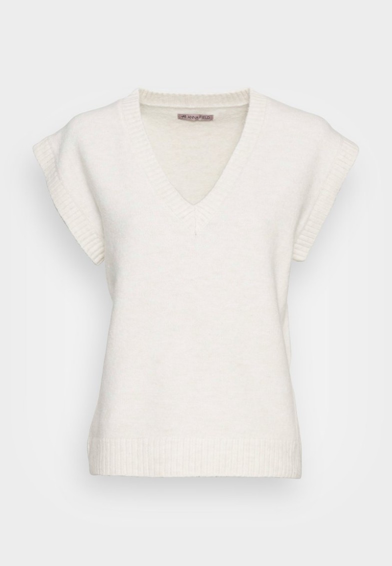 Sale Anna Field V NECK VEST – Jersey De Punto – Beige, Mujer L