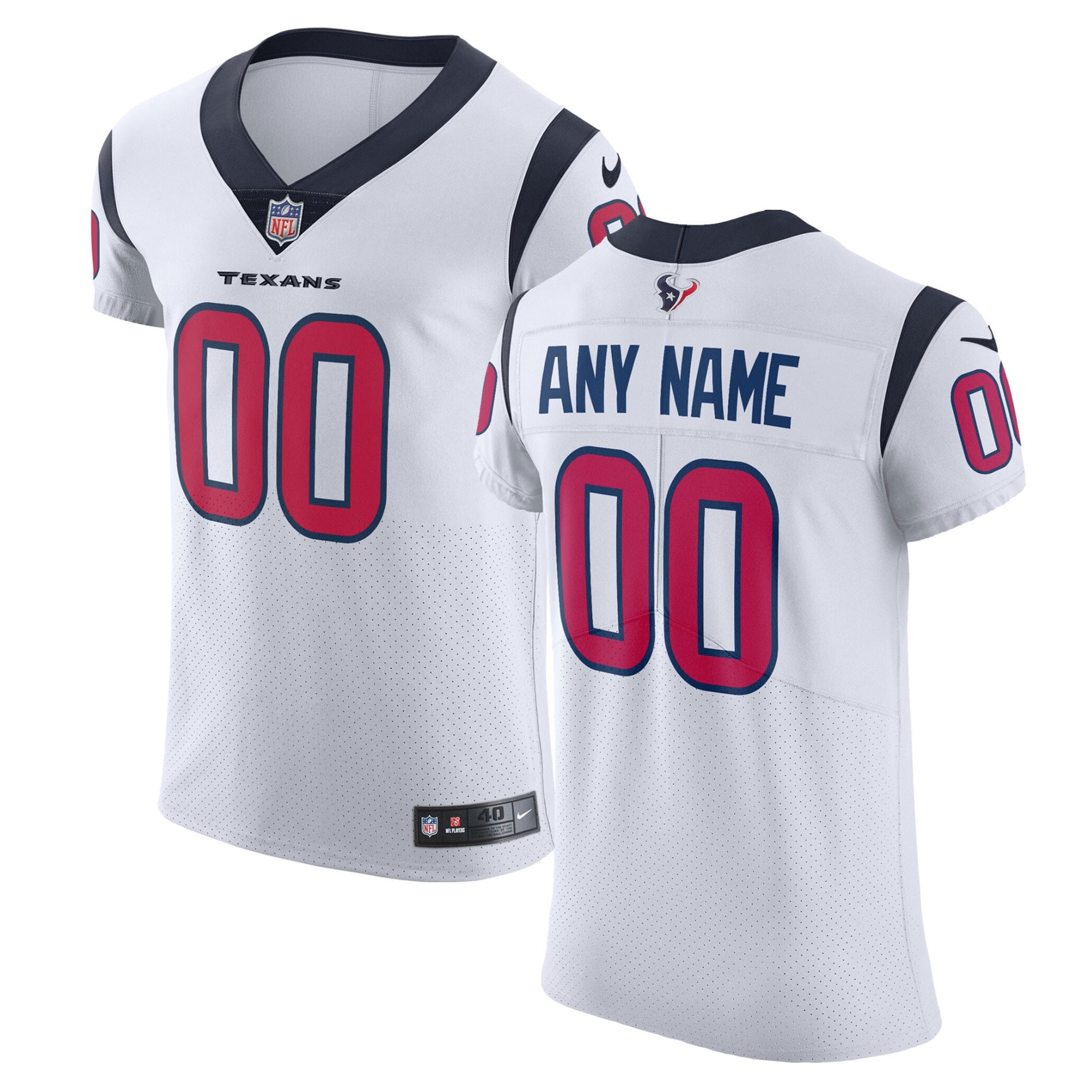 Houston Texans Nike Vapor Untouchable Custom Elite Jersey - White