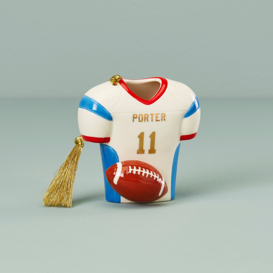 Discount Lenox Personalized Ornaments My Football Champ Jersey & Ball Ornament