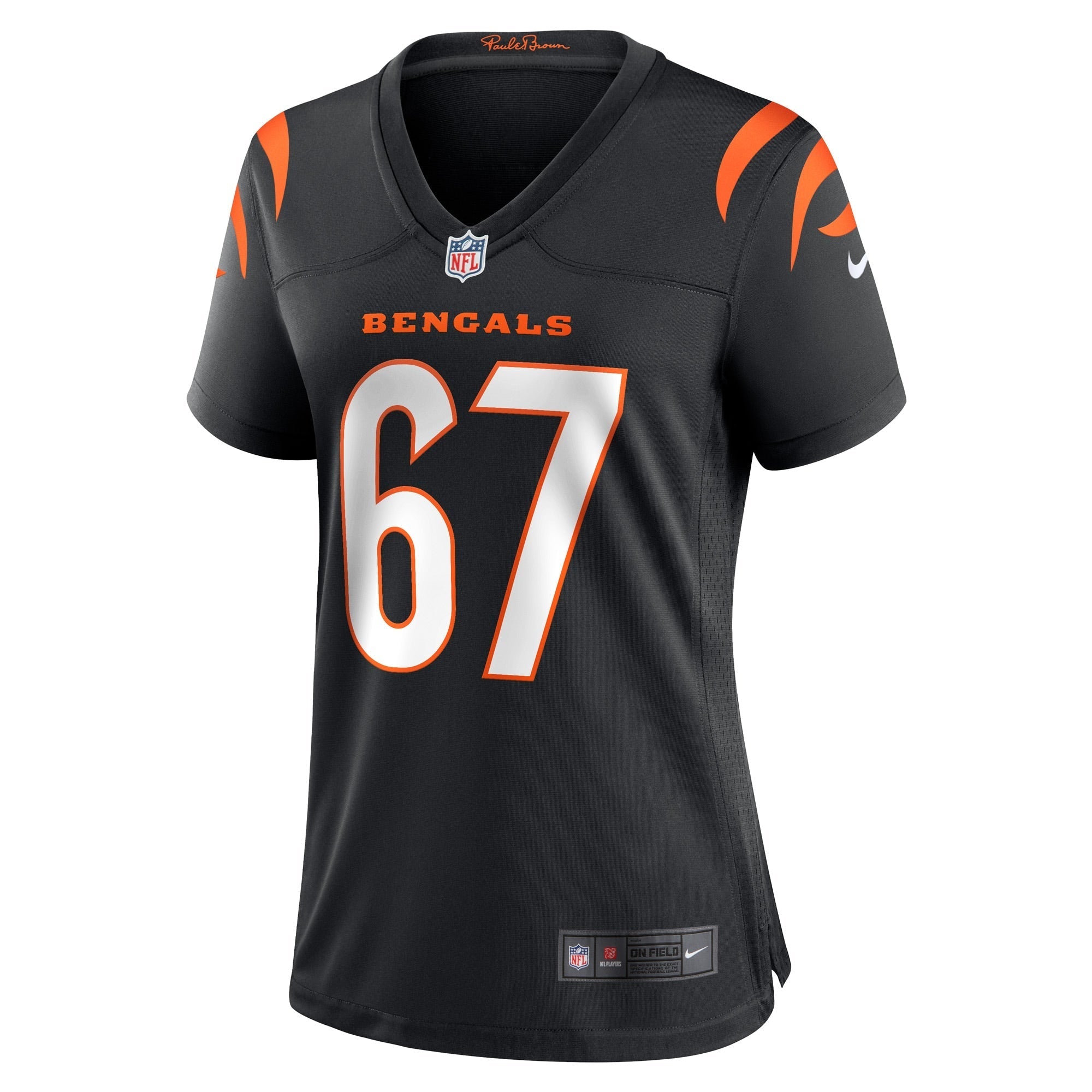 Women's Nike Cordell Volson Black Cincinnati Bengals Game Player Jersey