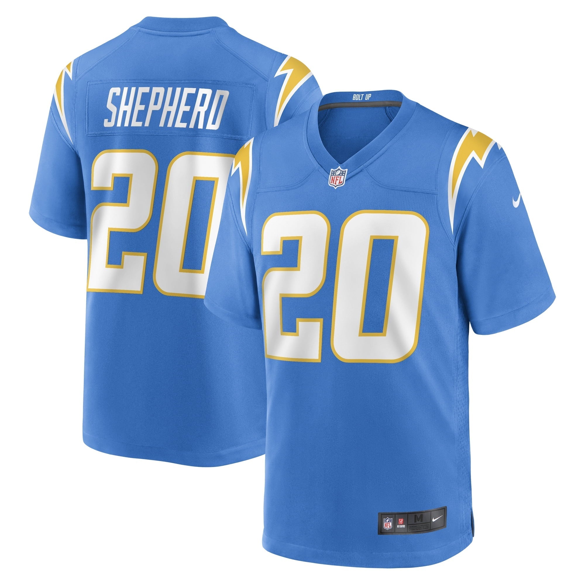 Men's Nike Darrius Shepherd Powder Blue Los Angeles Chargers  Game Jersey