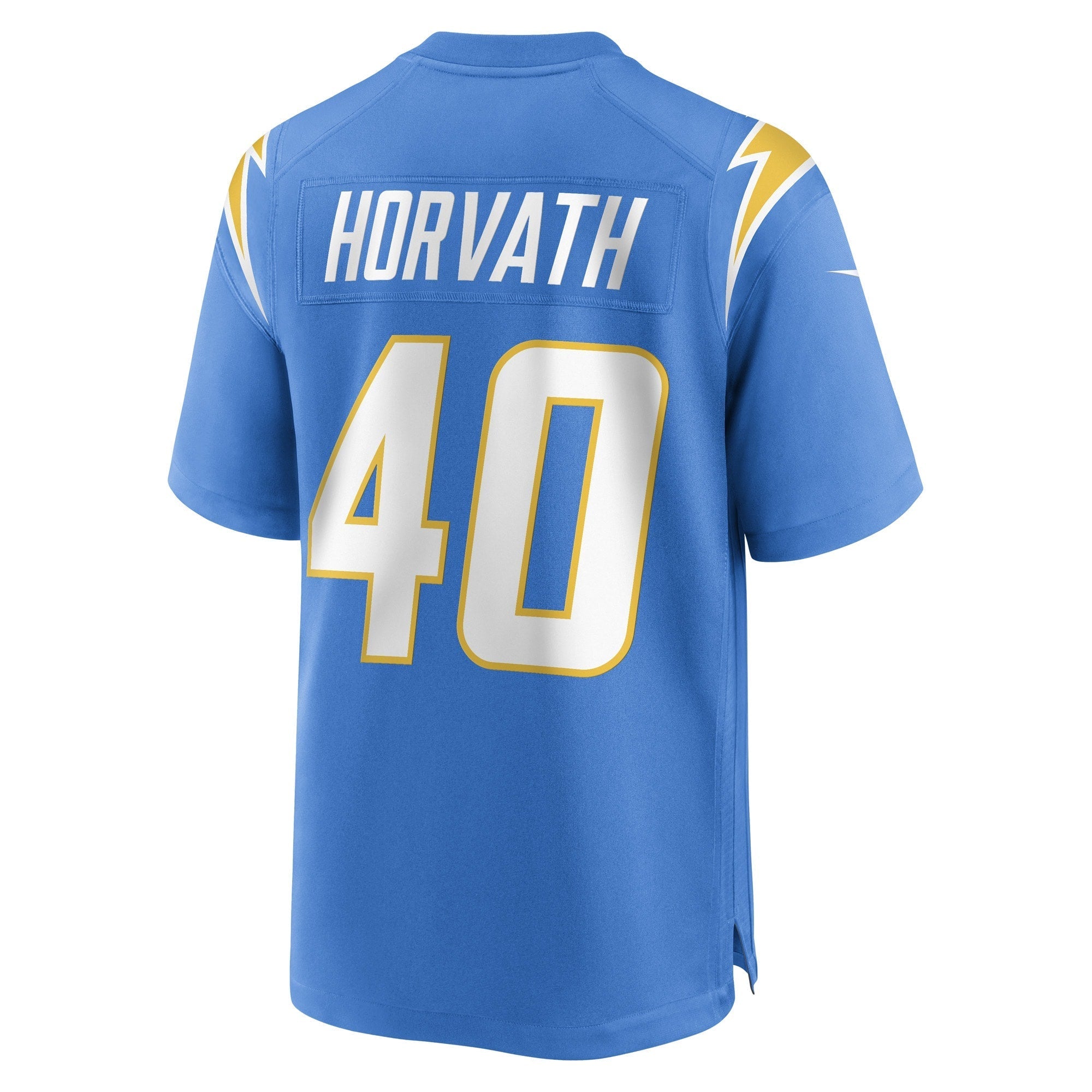 Men's Nike Zander Horvath Powder Blue Los Angeles Chargers Game Player Jersey