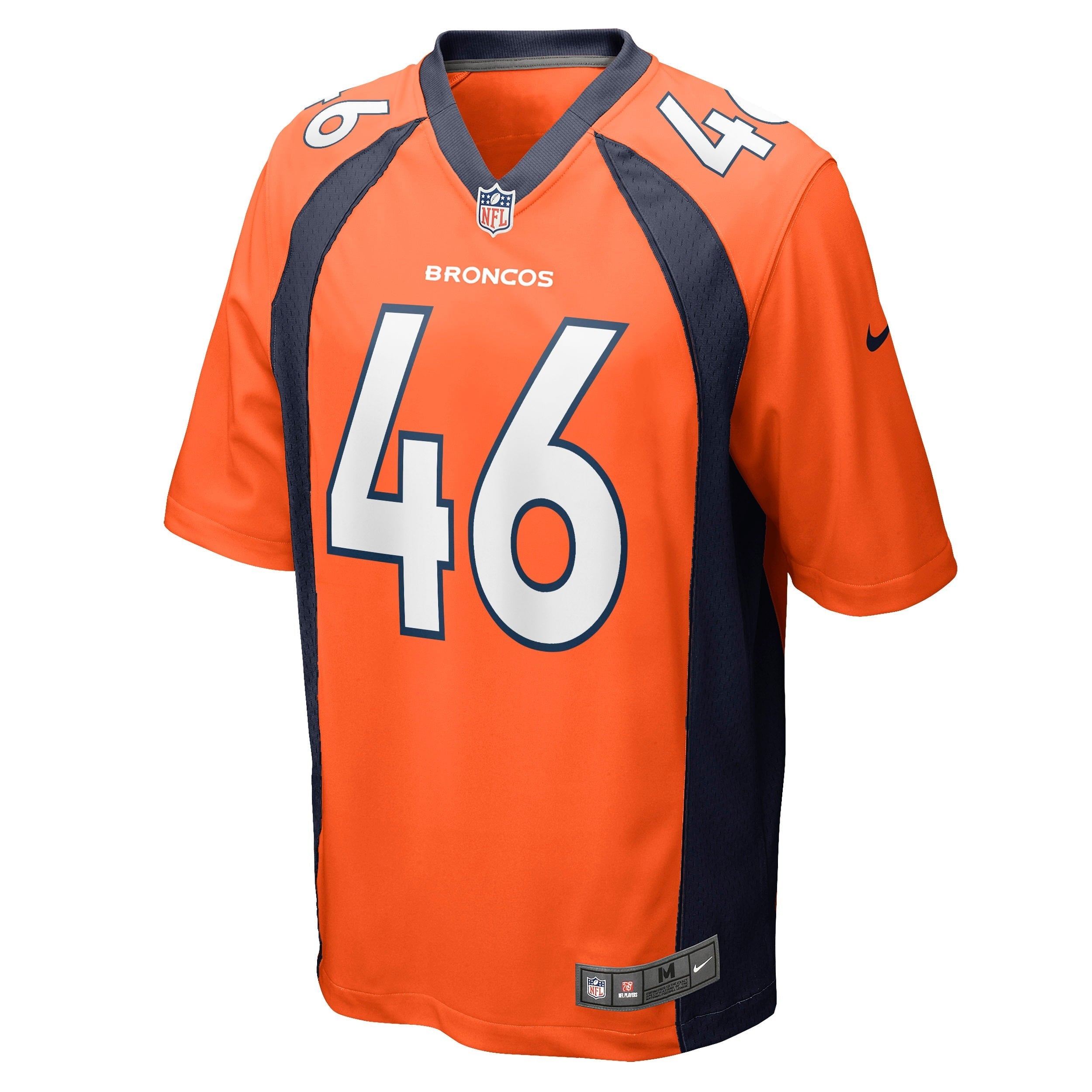 Men's Nike Jacob Bobenmoyer Orange Denver Broncos Game Jersey
