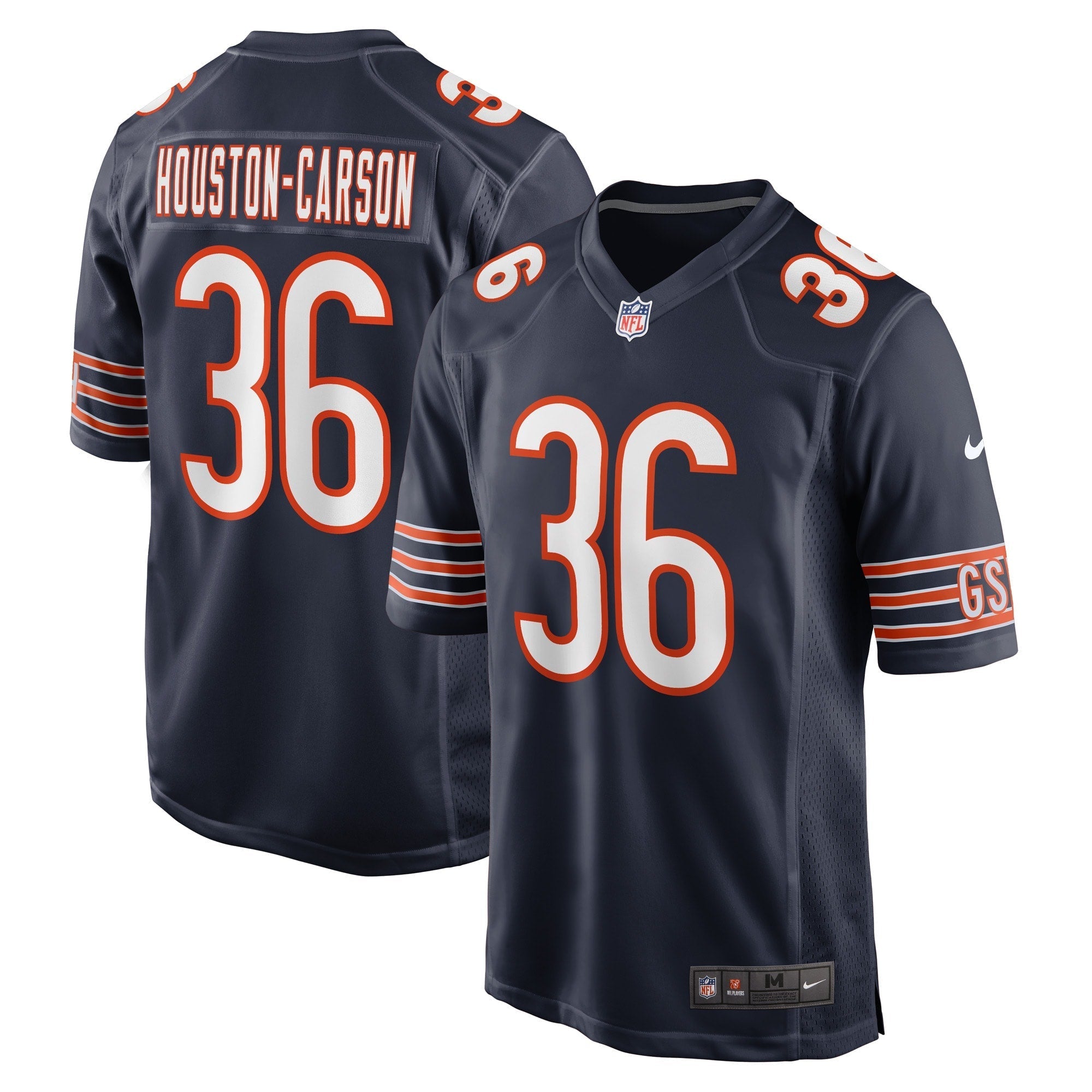 Men's Nike DeAndre Houston-Carson Navy Chicago Bears Game Player Jersey