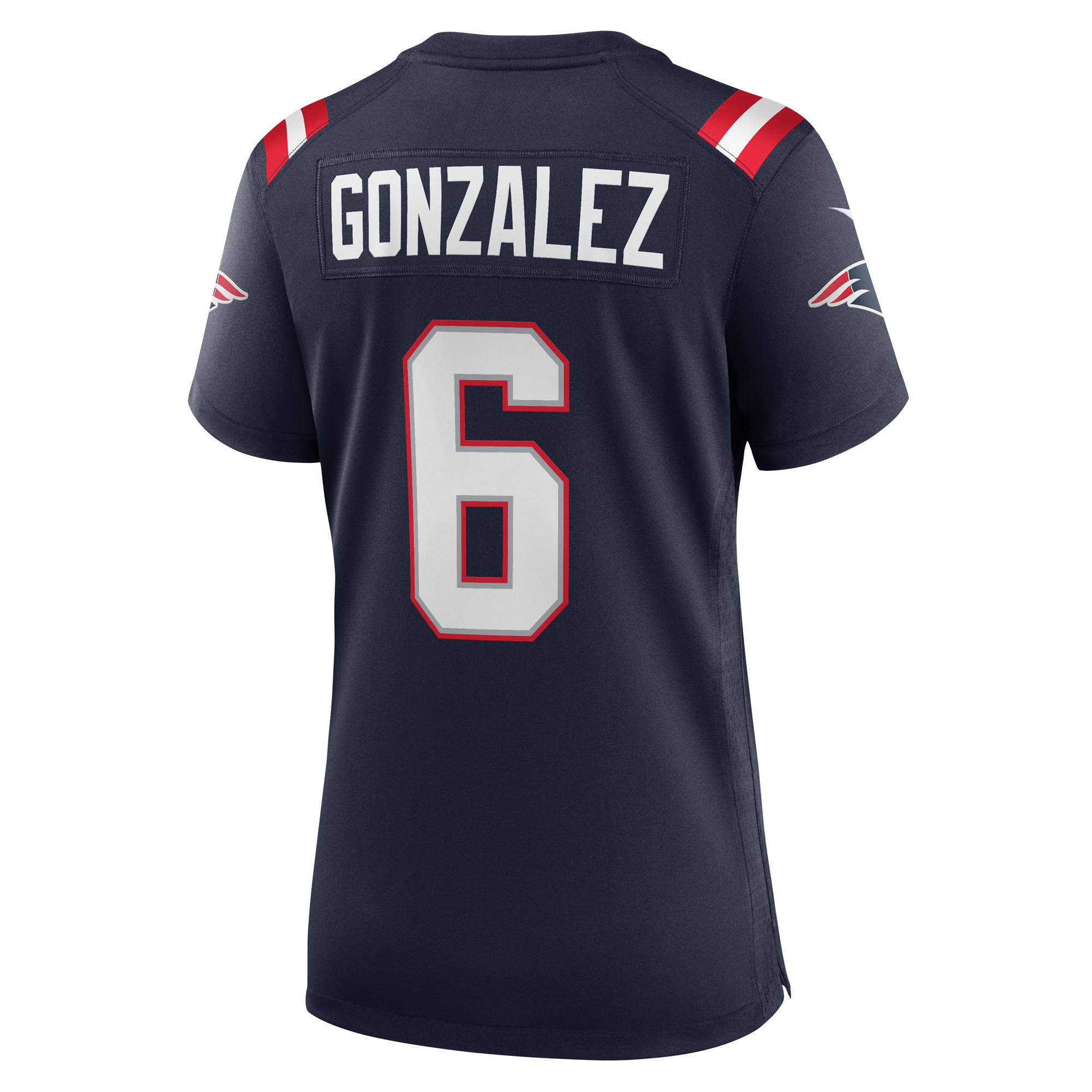 Christian Gonzalez New England Patriots Nike Women's Team Game Jersey -  Navy