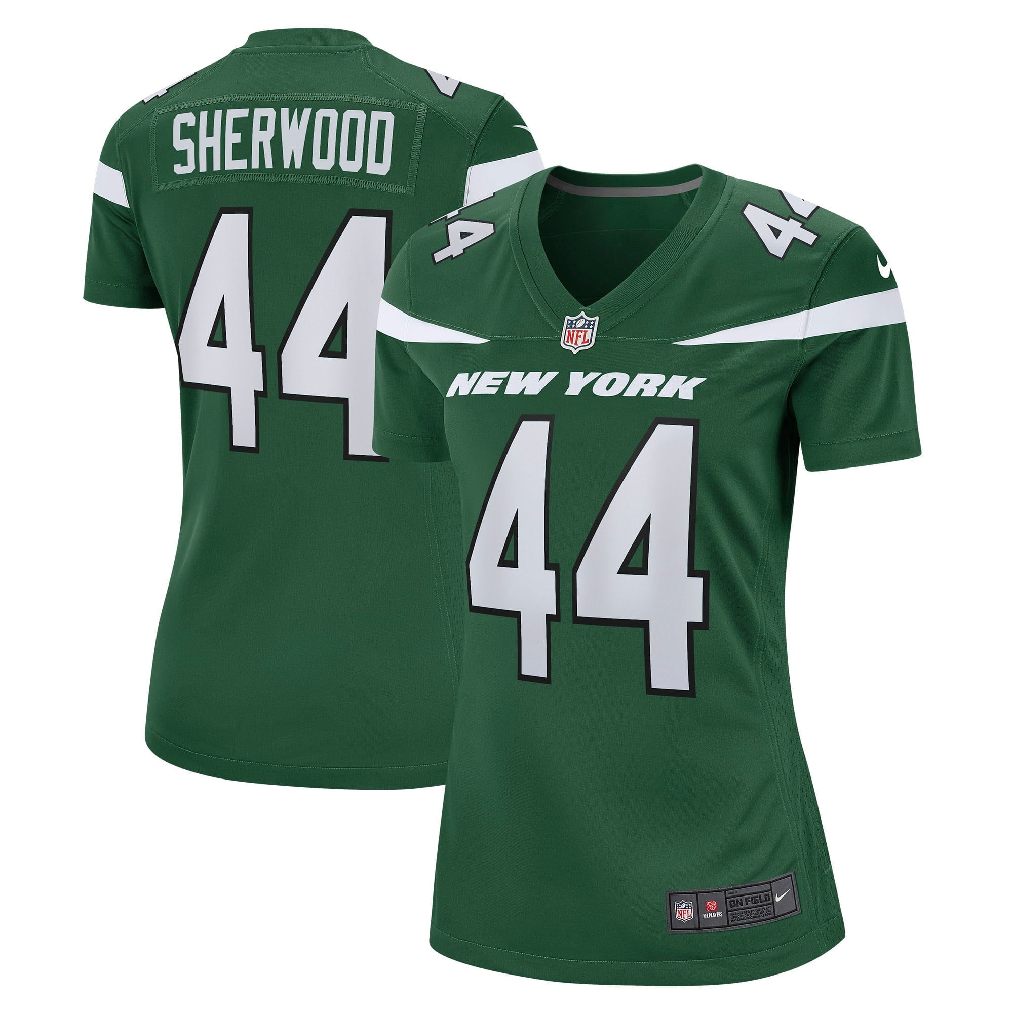 Women's Nike Jamien Sherwood Gotham Green New York Jets Game Jersey