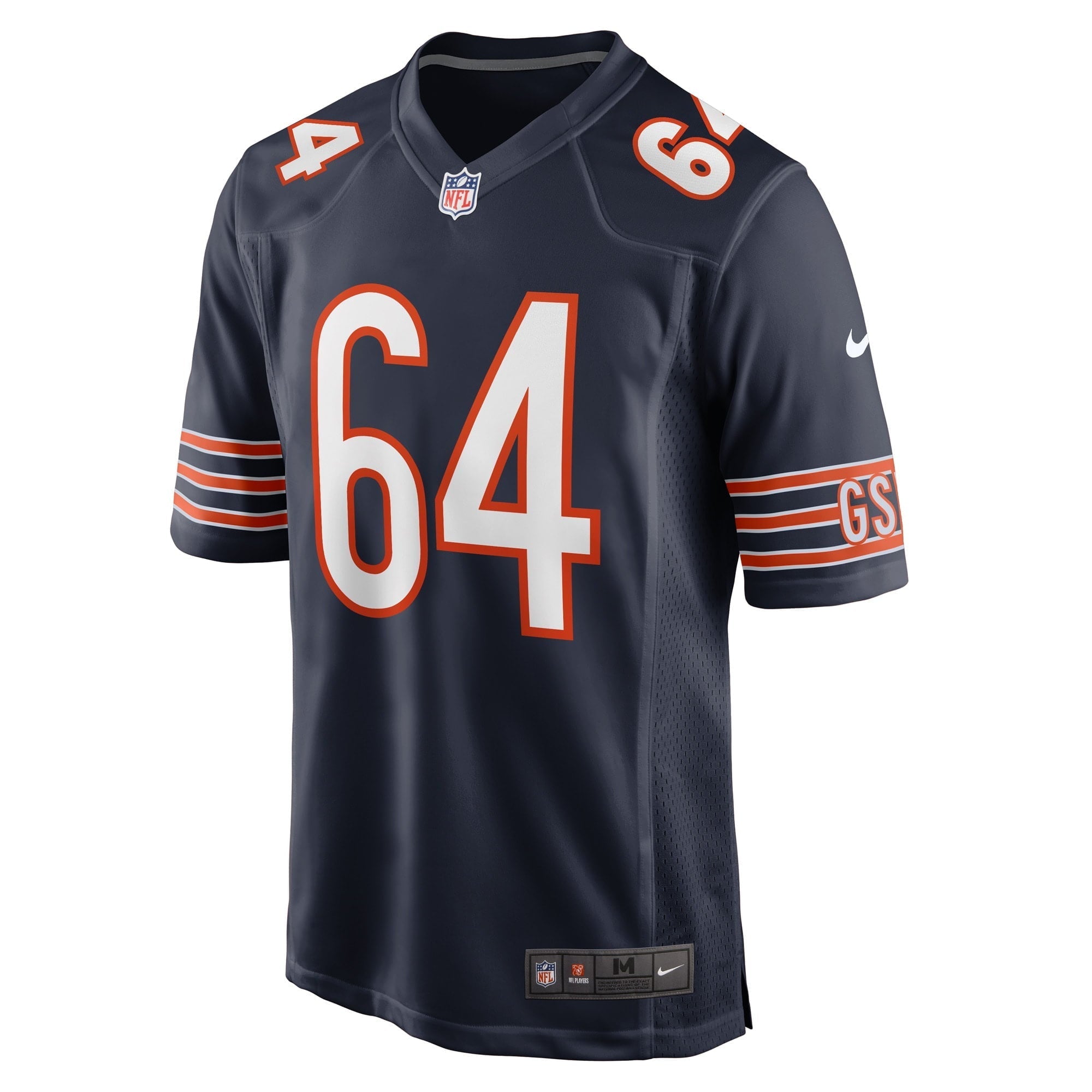 Men's Nike Mike Pennel Jr. Navy Chicago Bears Game Player Jersey