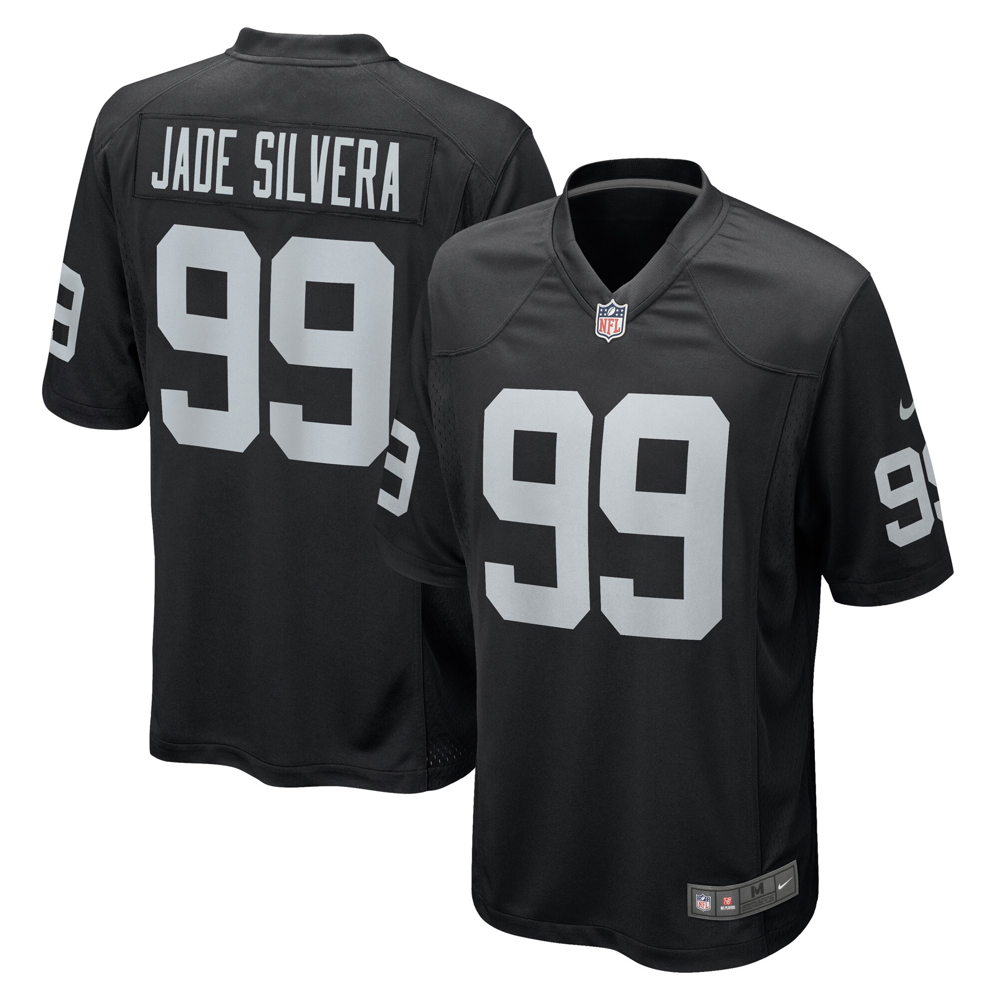 Nesta Jade Silvera Las Vegas Raiders Nike Team Game Jersey -  Black