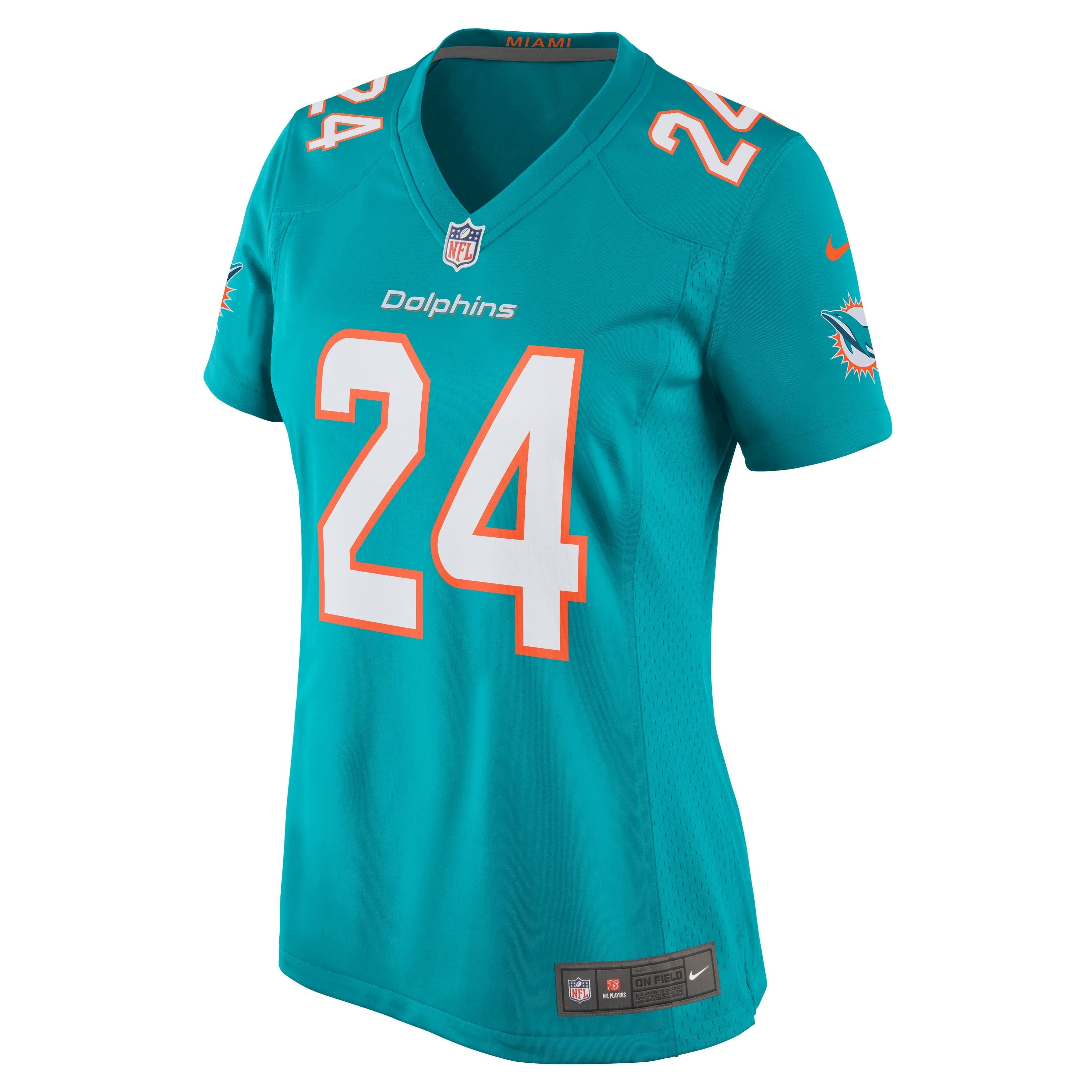 Women's Nike Byron Jones Aqua Miami Dolphins Game Jersey