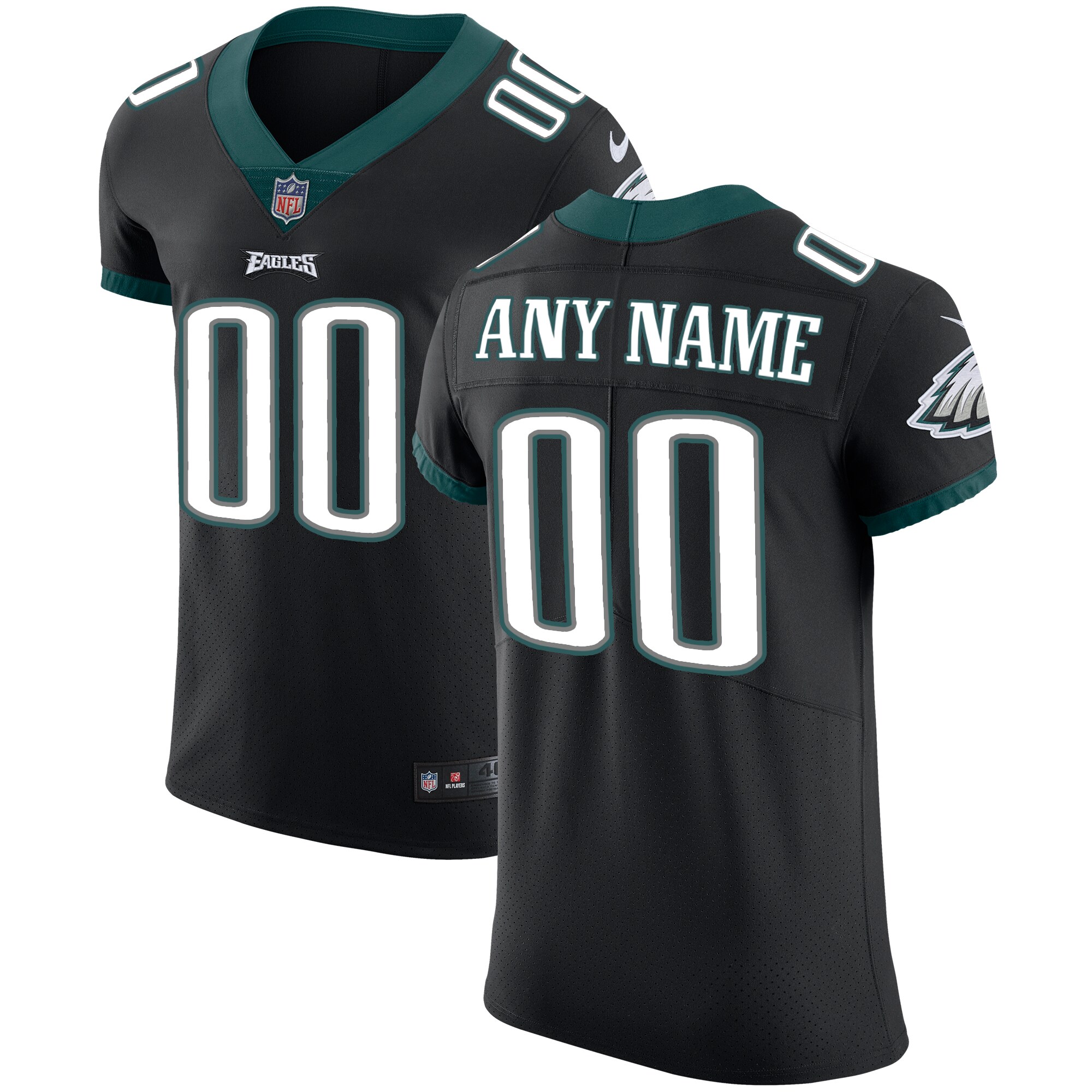 Philadelphia Eagles Nike Vapor Untouchable Custom Elite Jersey - Black