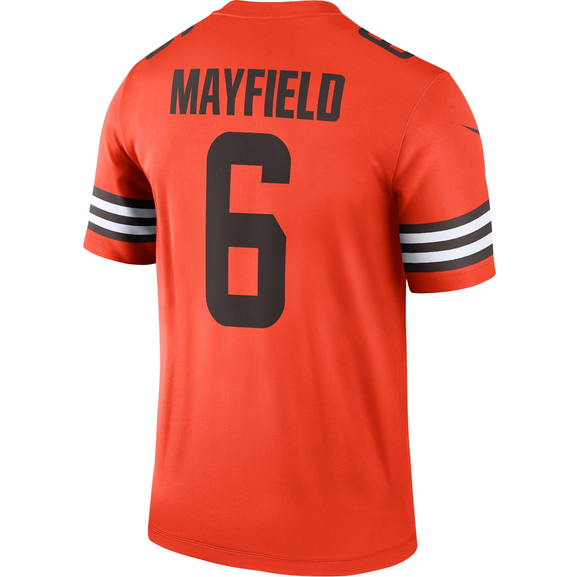 Men's Nike Baker Mayfield Orange Cleveland Browns Inverted Legend Jersey