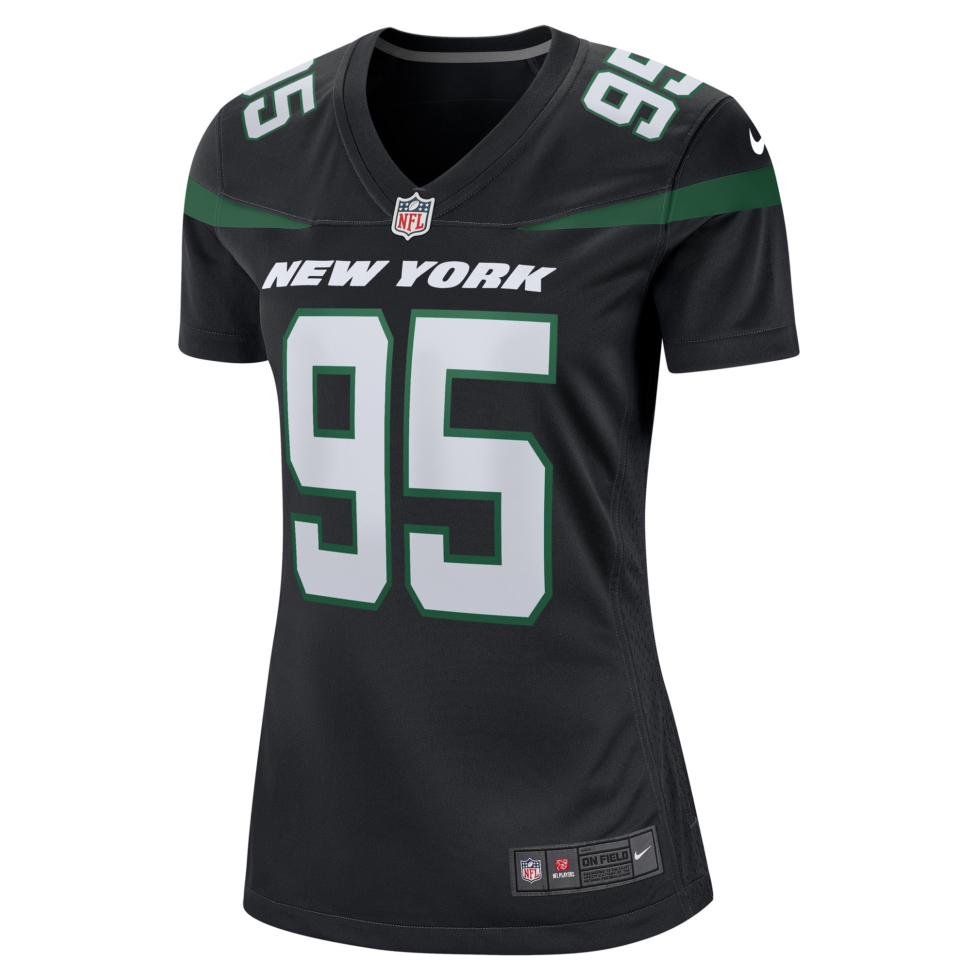 Quinnen Williams New York Jets Nike Women's Alternate Game Player Jersey - Stealth Black