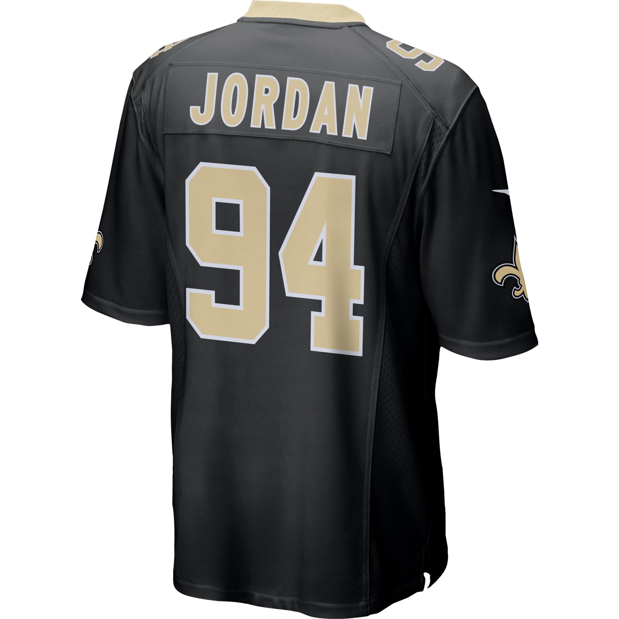 Men's Nike Cameron Jordans Black New Orleans Saints Game Jersey