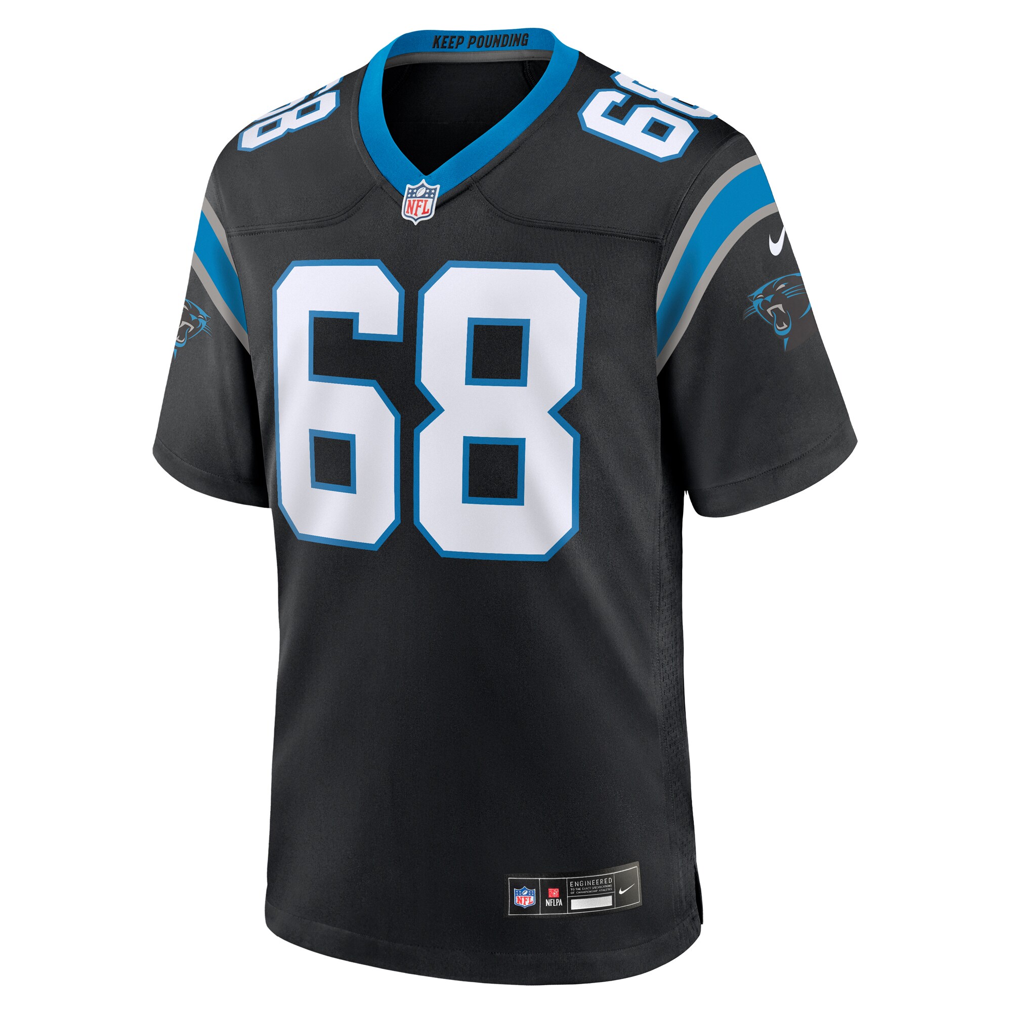 Cade Mays Carolina Panthers Nike Team Game Jersey -  Black