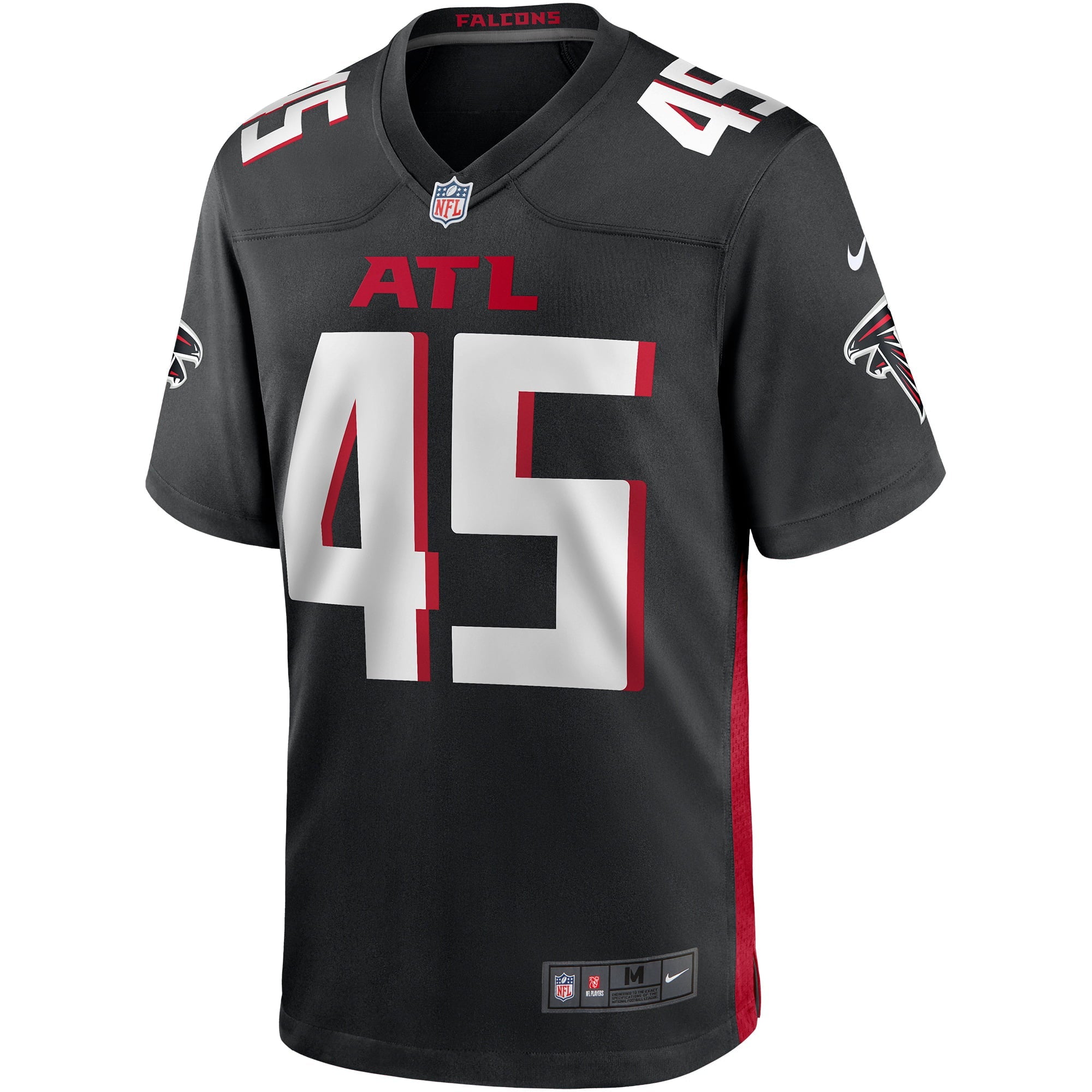Men's Nike Deion Jones Black Atlanta Falcons Game Player Jersey