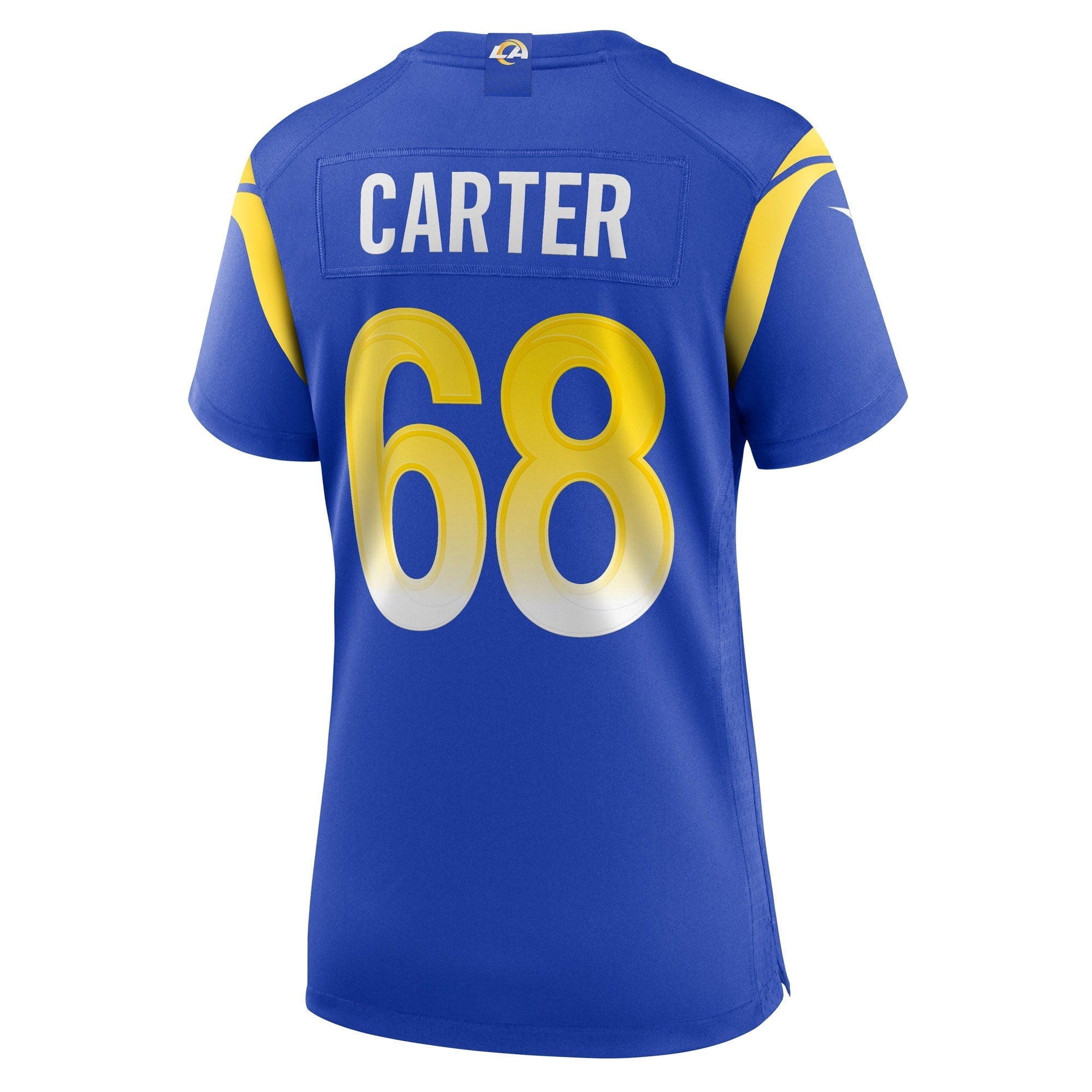 Women's Nike T.J. Carter Royal Los Angeles Rams Game Player Jersey