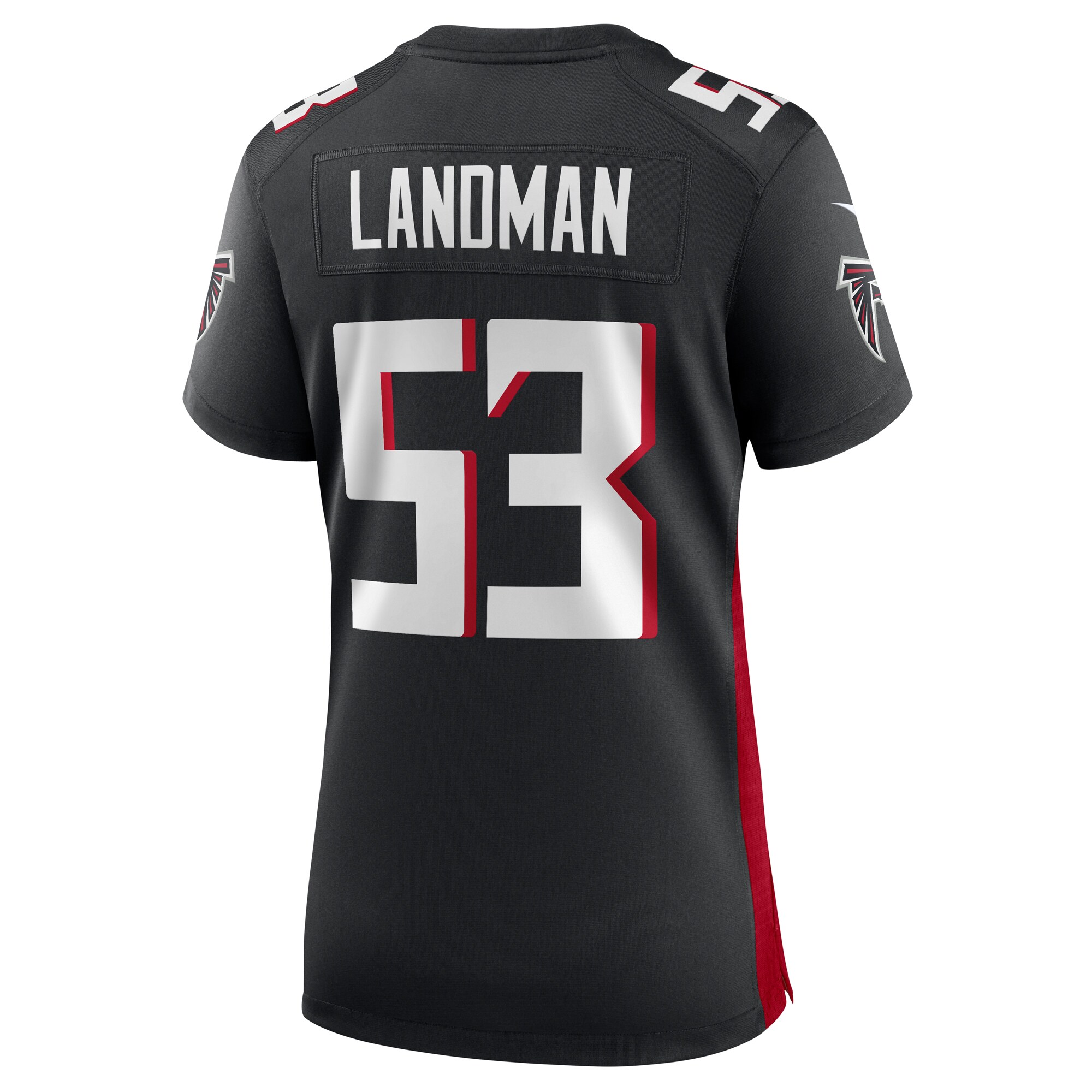 Nate Landman Atlanta Falcons Nike Women's Team Game Jersey -  Black