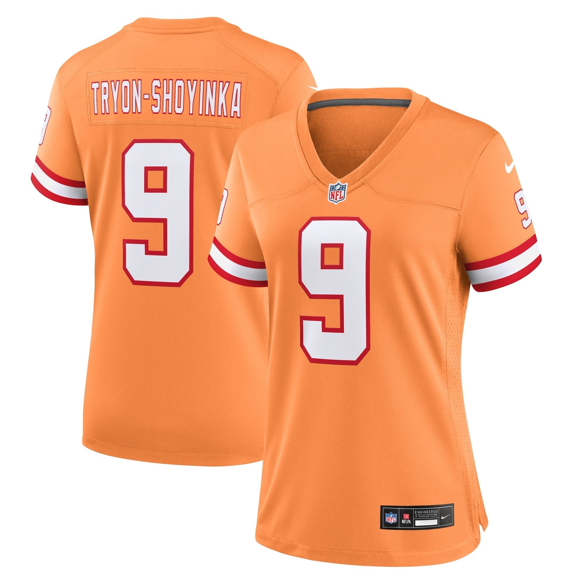 Women's Nike Joe Tryon-Shoyinka Orange Tampa Bay Buccaneers Throwback Game Jersey
