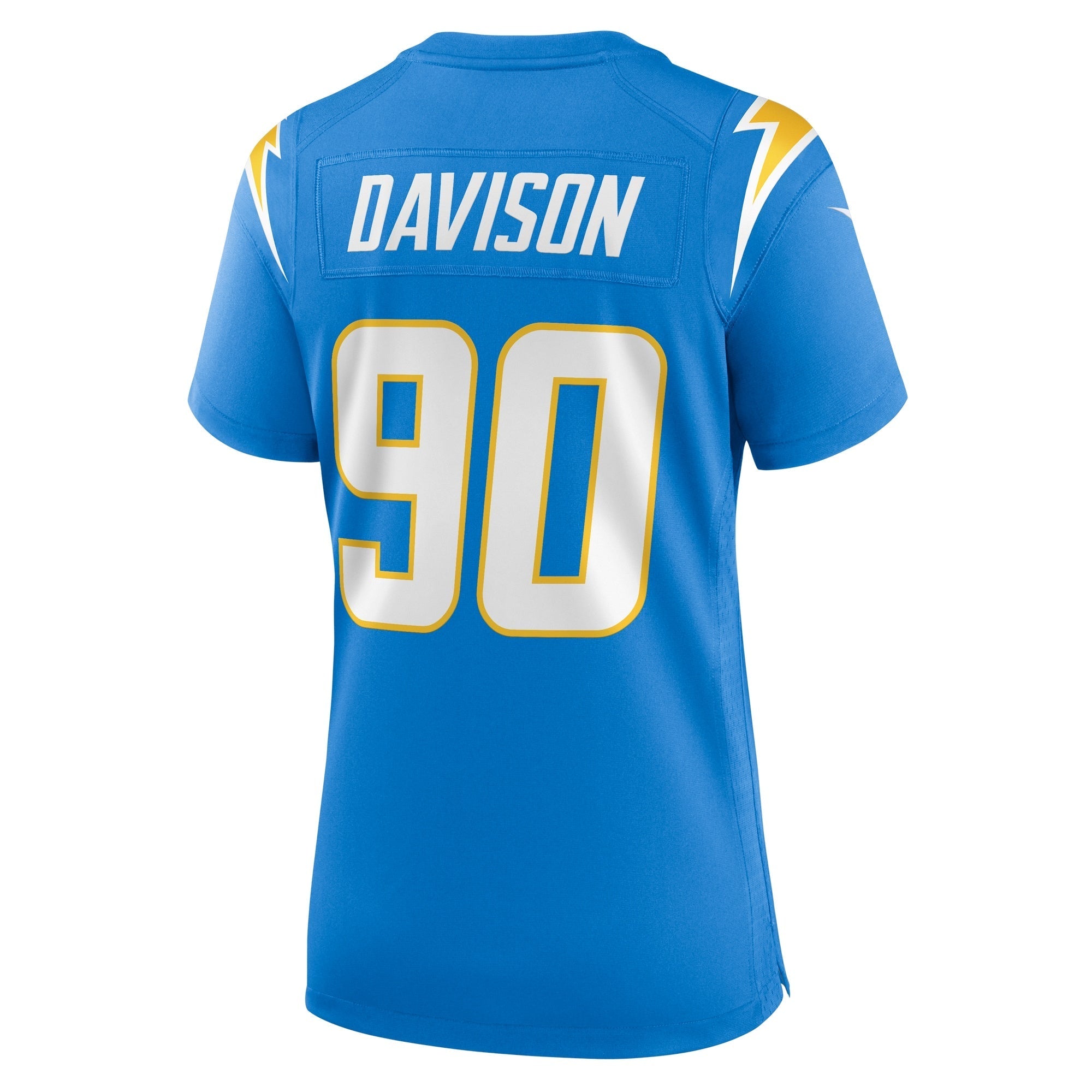 Women's Nike Tyeler Davison Powder Blue Los Angeles Chargers Home Game Player Jersey