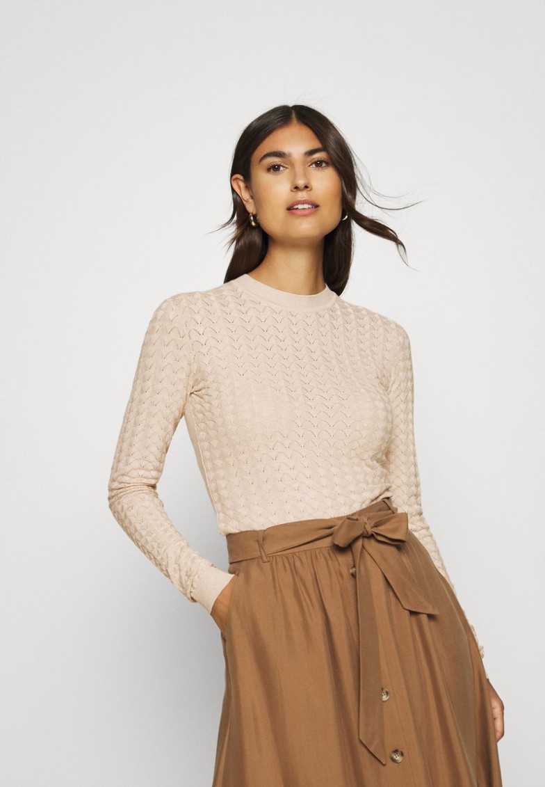 Outlet Anna Field Jersey De Punto – Light Tan Melange, Mujer L