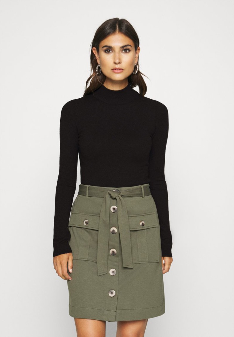 Outlet Anna Field MOCK NECK BASIC – Jersey De Punto – Black, Mujer L