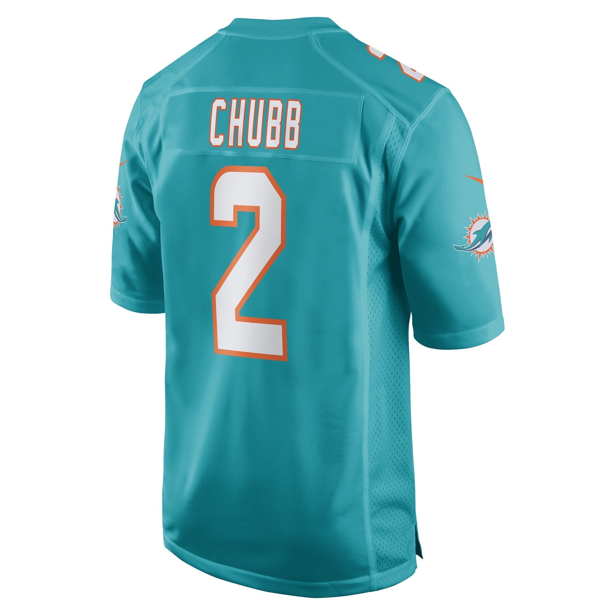 Men's Nike Bradley Chubb Aqua Miami Dolphins Game Player Jersey