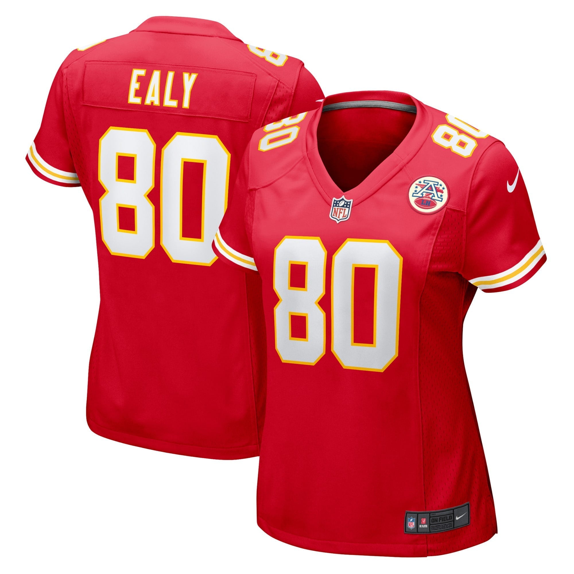 Women's Nike Jerrion Ealy Red Kansas City Chiefs Game Player Jersey