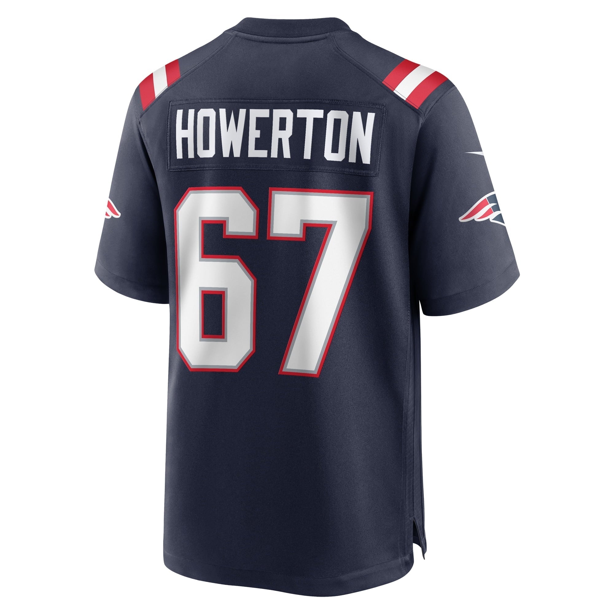 Men's Nike Hayden Howerton Navy New England Patriots Home Game Player Jersey