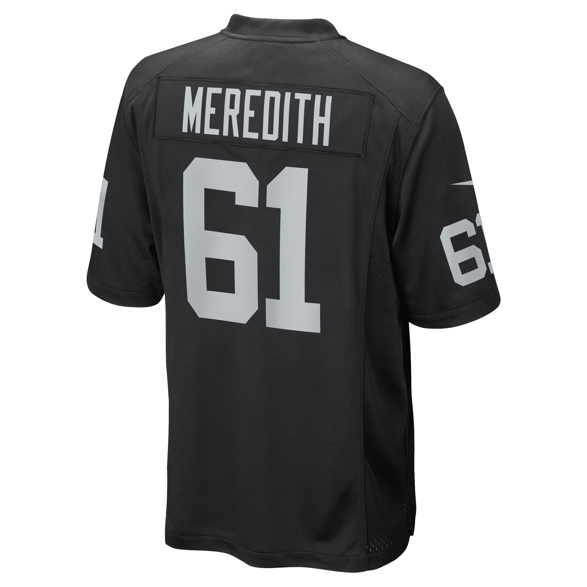Jordans Meredith Las Vegas Raiders Nike Game Player Jersey - Black