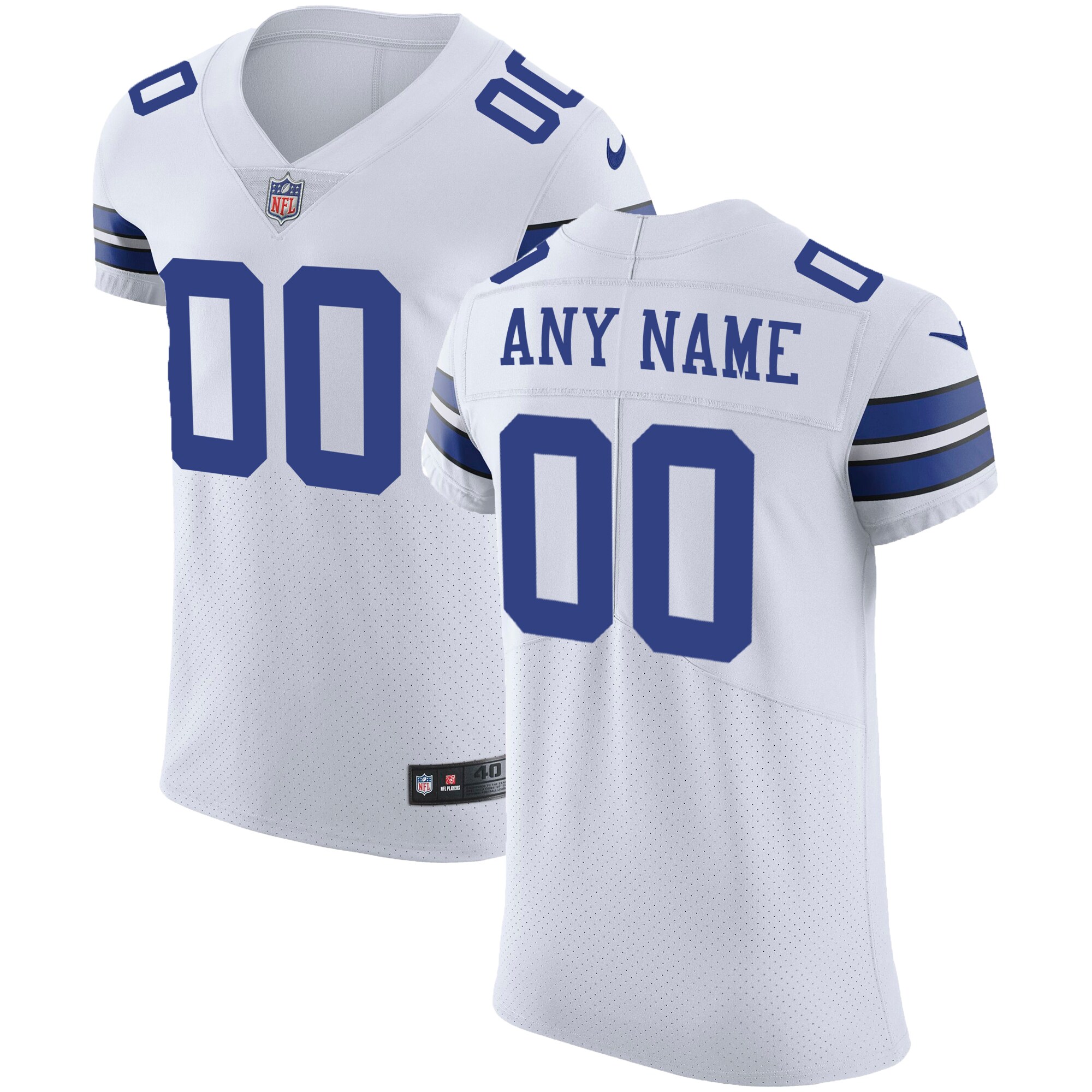 Dallas Cowboys Nike Vapor Untouchable Custom Elite Jersey - White