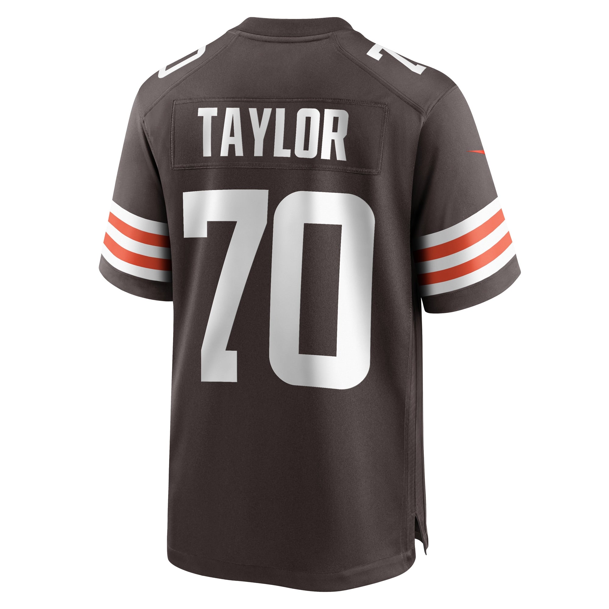 Men's Nike Alex Taylor Brown Cleveland Browns Team Game Player Jersey
