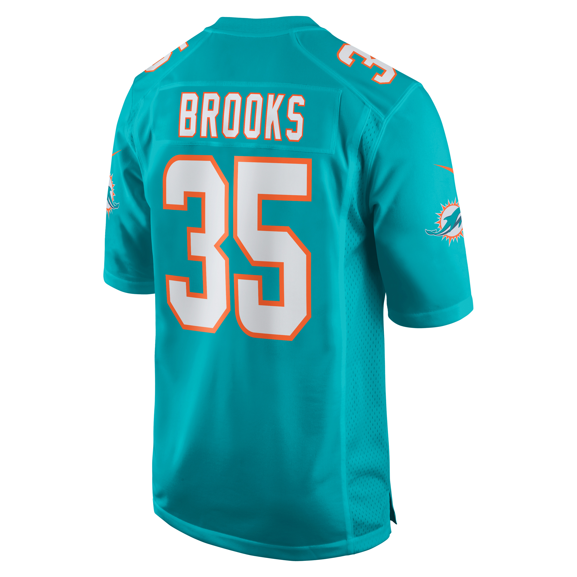 Christopher Brooks Miami Dolphins Nike Team Game Jersey -  Aqua