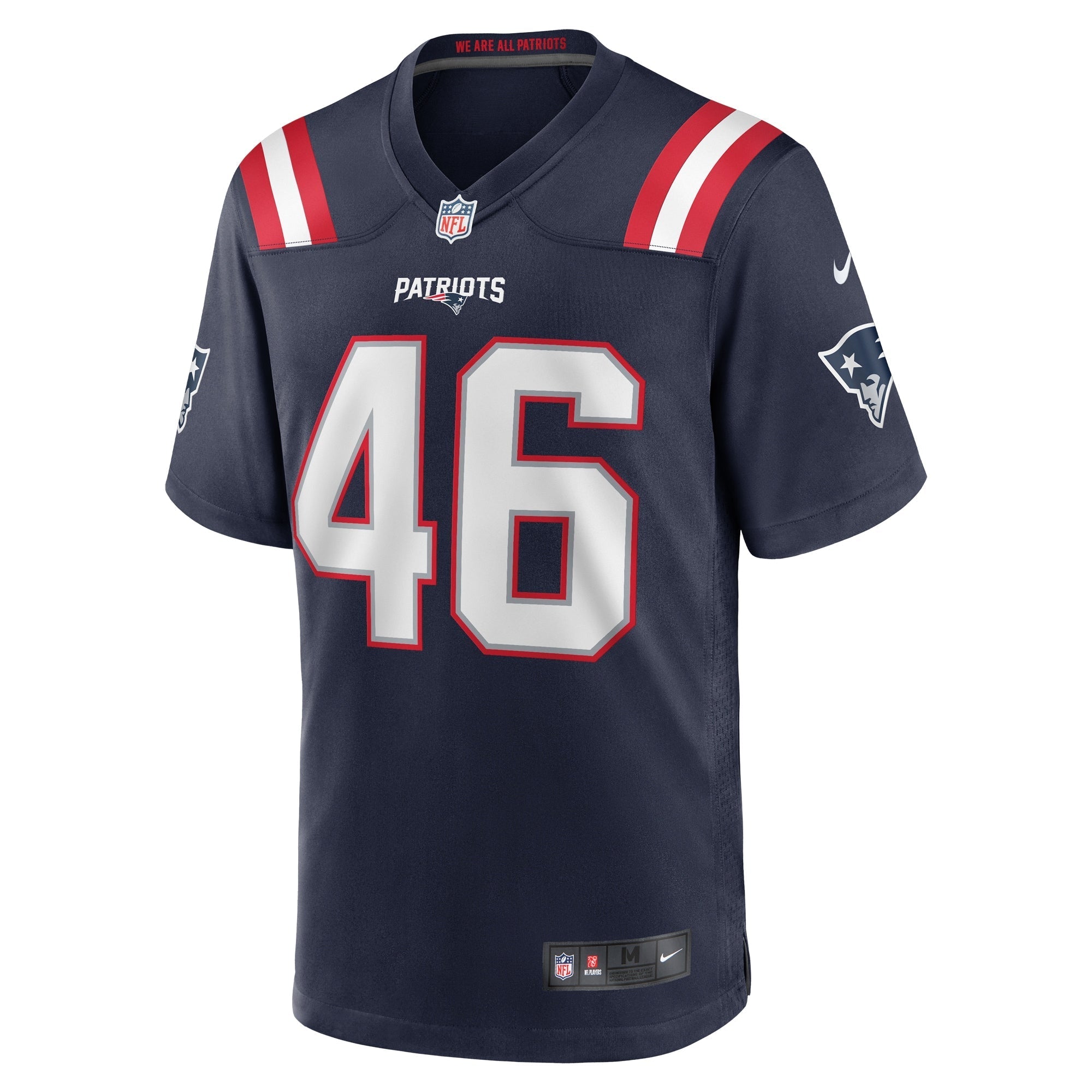 Men's Nike Tucker Addington Navy New England Patriots Home Game Player Jersey