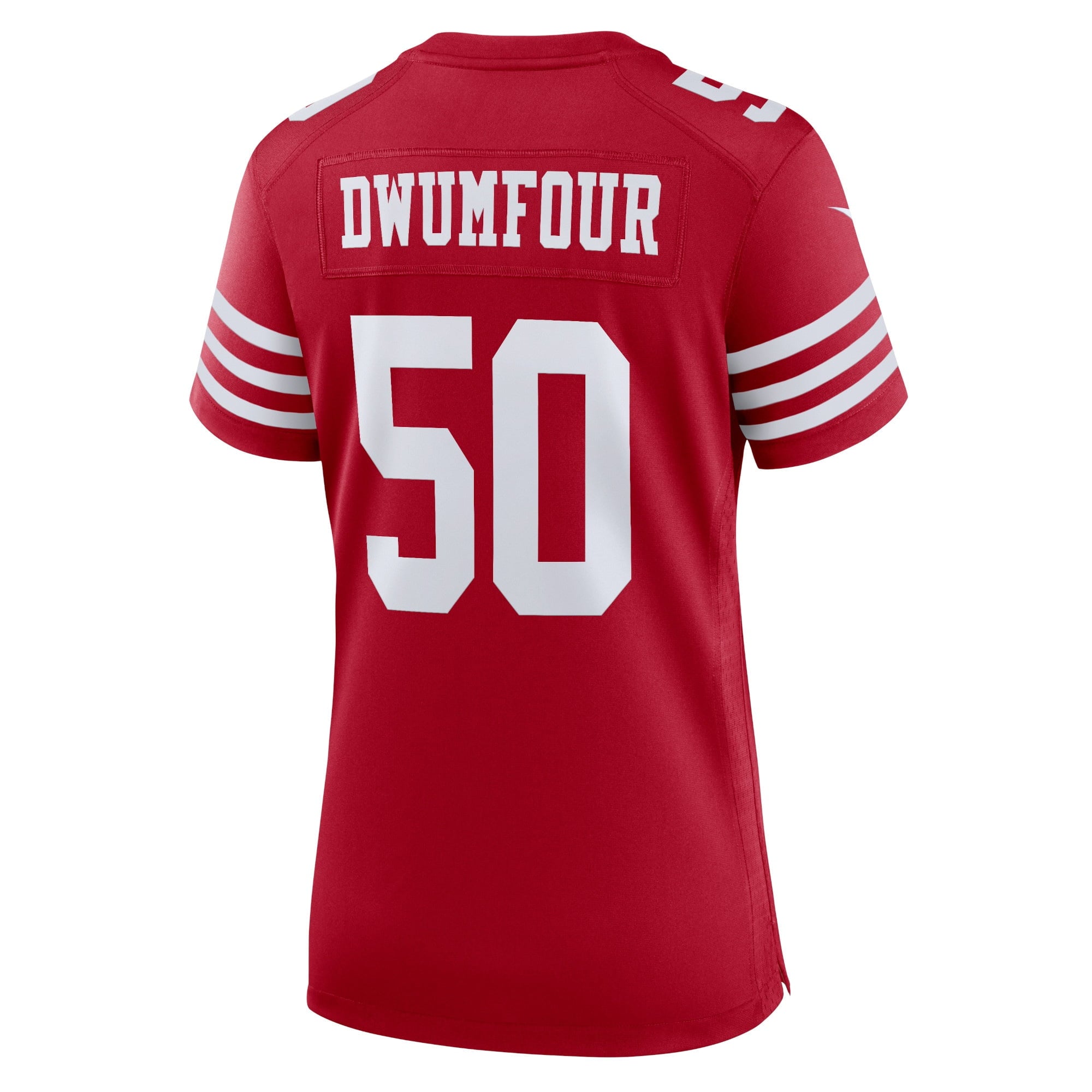 Women's Nike Michael Dwumfour Scarlet San Francisco 49ers Home Game Player Jersey