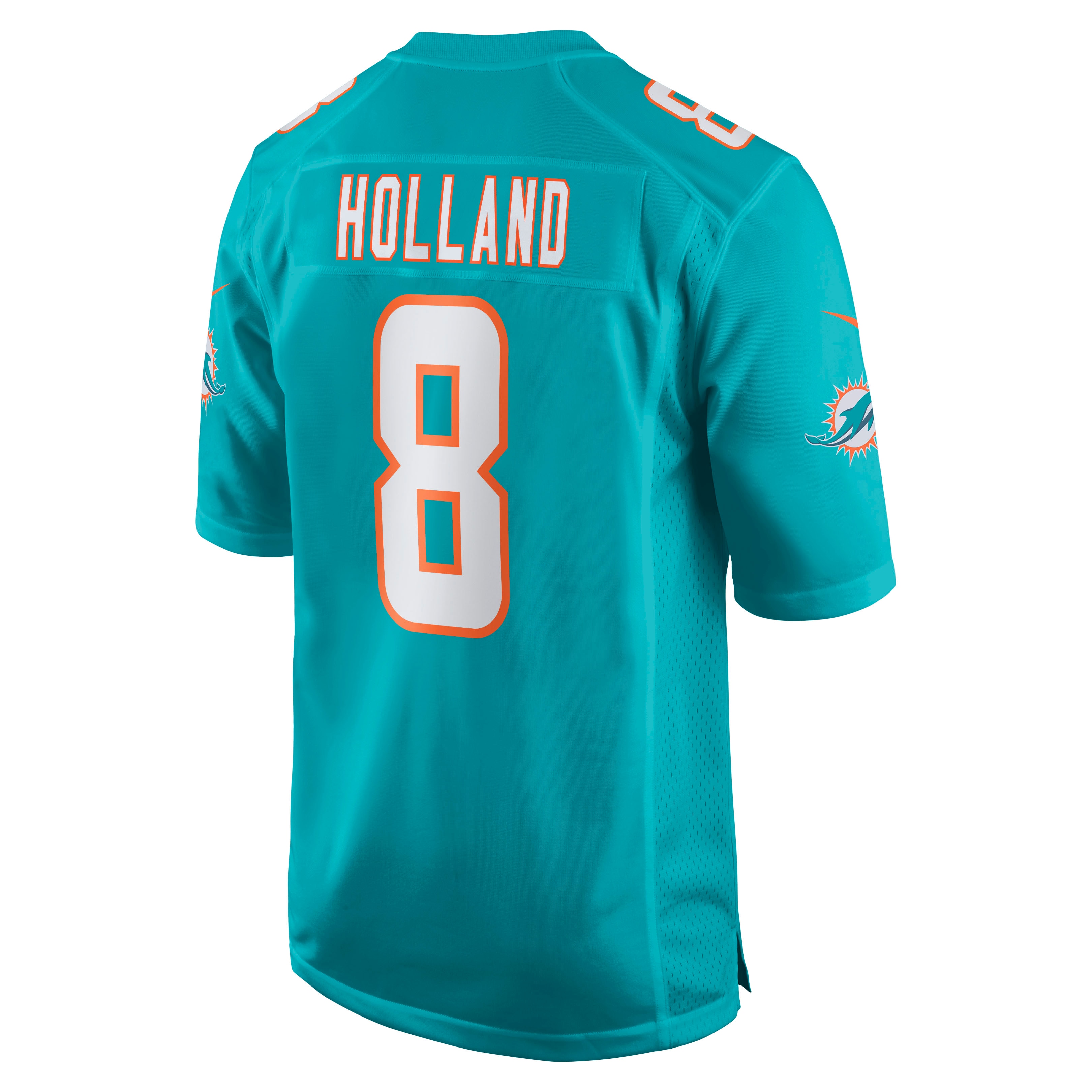 Jevon Holland Miami Dolphins Nike Game Player Jersey - Aqua