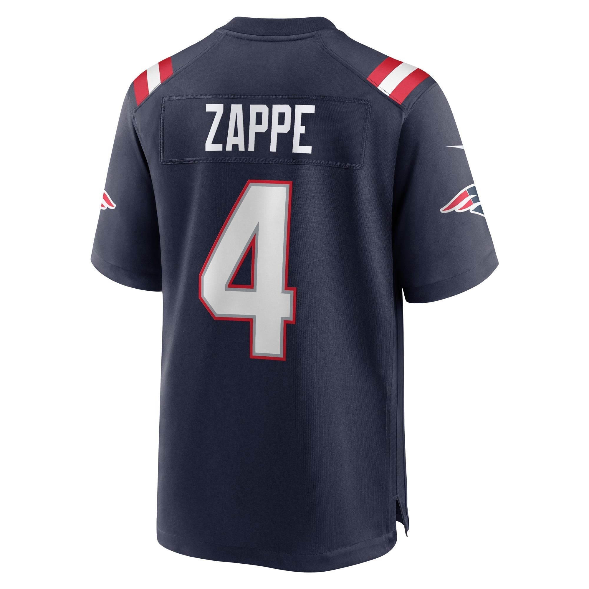 Men's Nike Bailey Zappe Navy New England Patriots Game Player Jersey