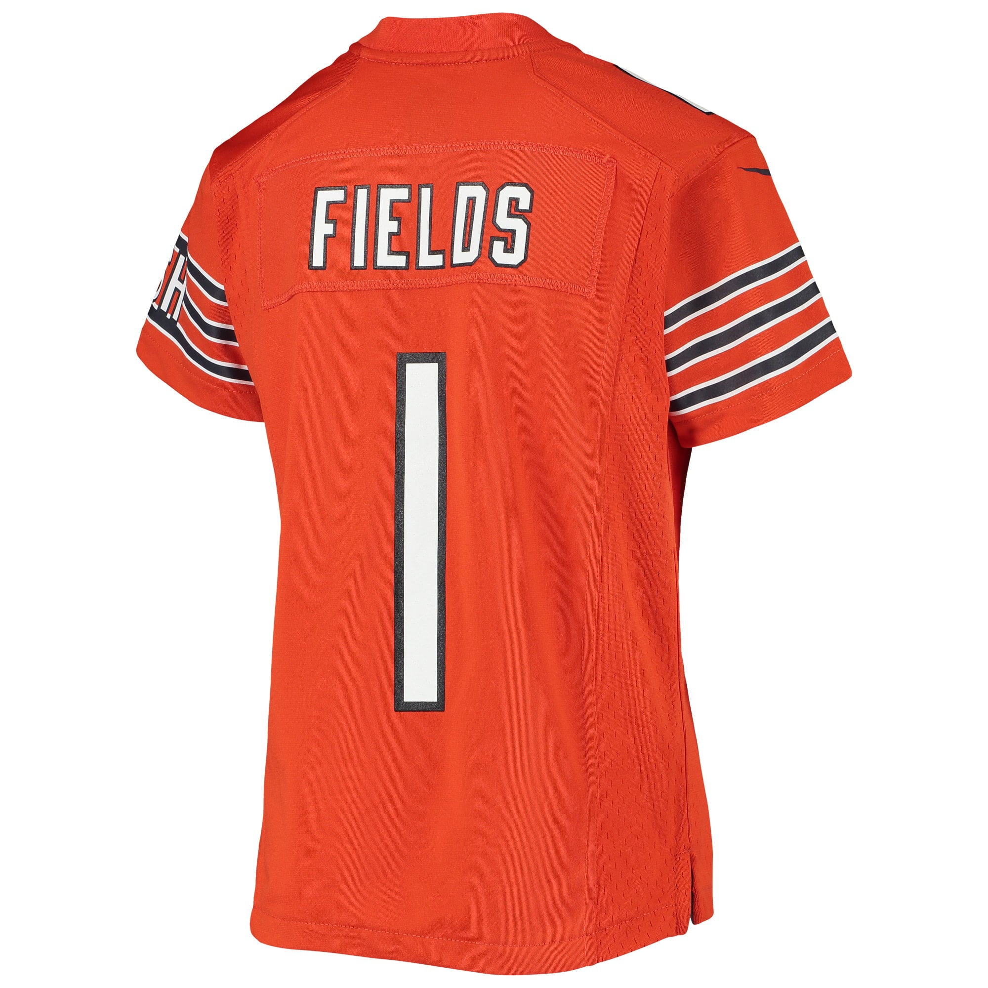 Youth Nike Justin Fields Orange Chicago Bears Game Jersey