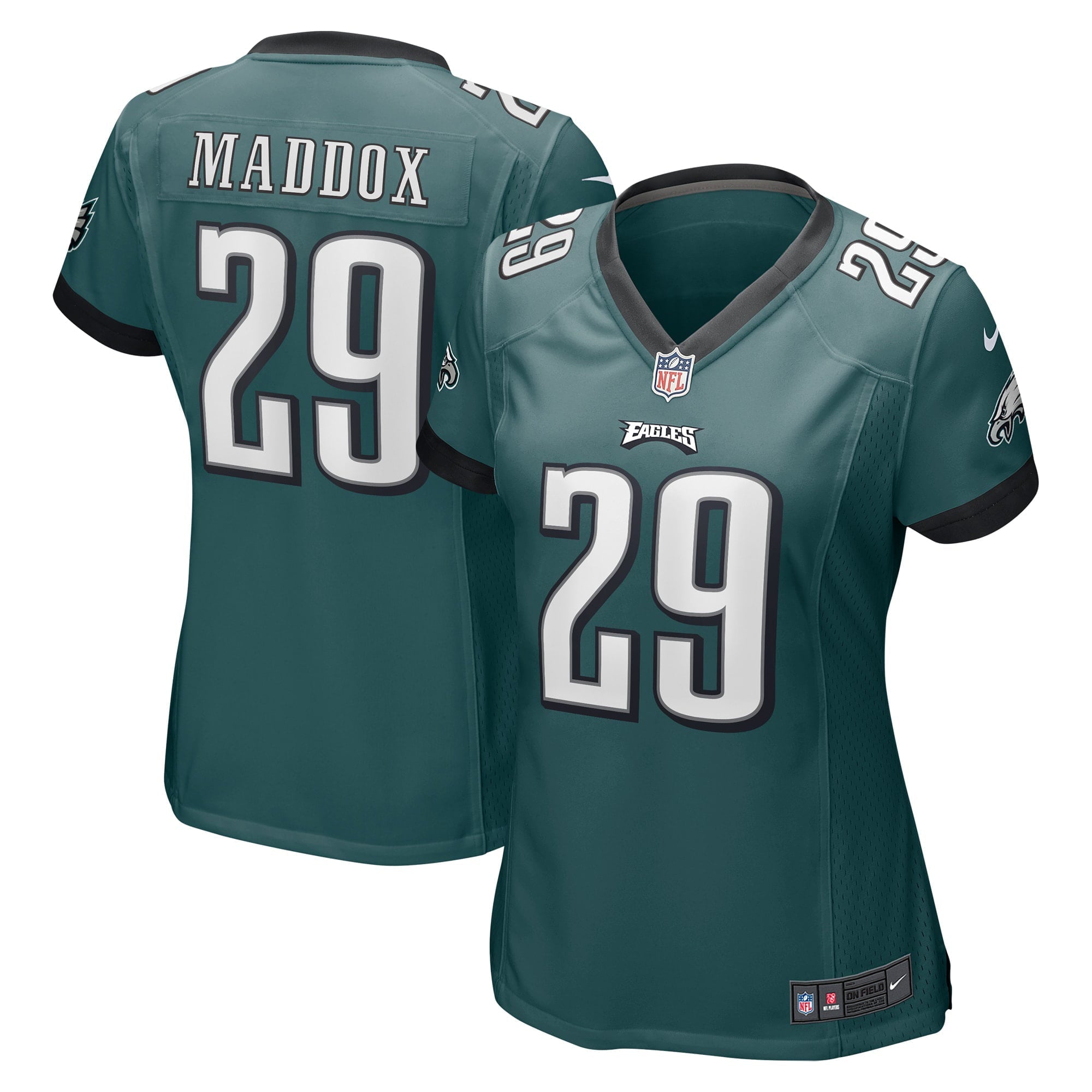 Women's Nike Avonte Maddox Midnight Green Philadelphia Eagles Game Jersey
