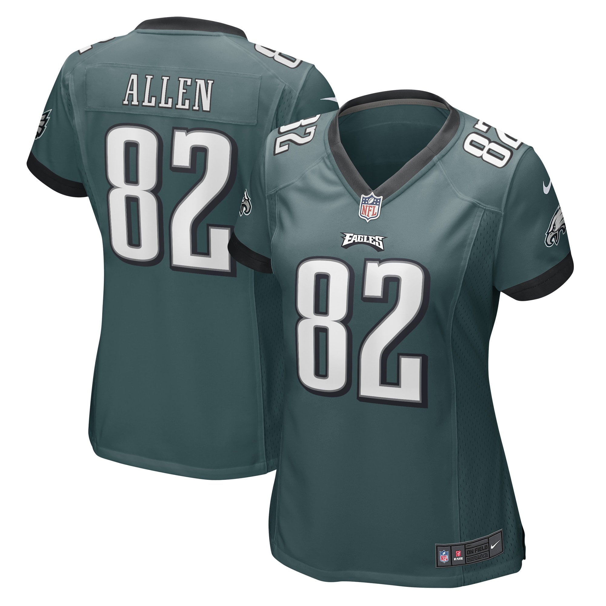 Women's Nike Devon Allen Midnight Green Philadelphia Eagles Game Player Jersey