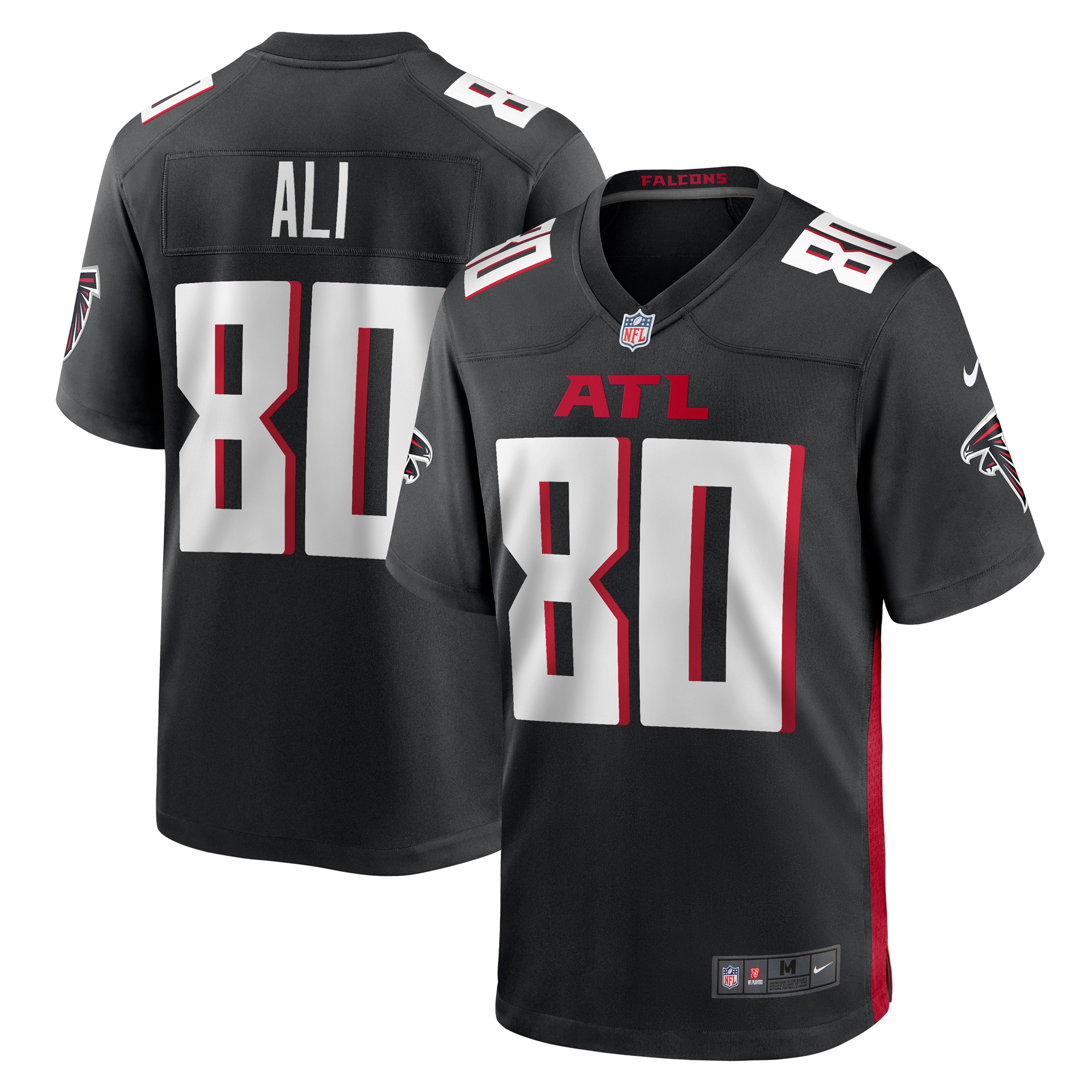 Josh Ali Atlanta Falcons Nike Team Game Jersey -  Black