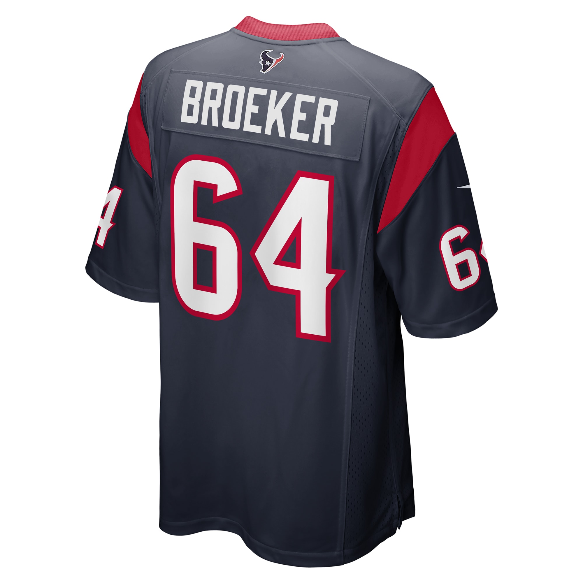 Nick Broeker Houston Texans Nike Team Game Jersey -  Navy