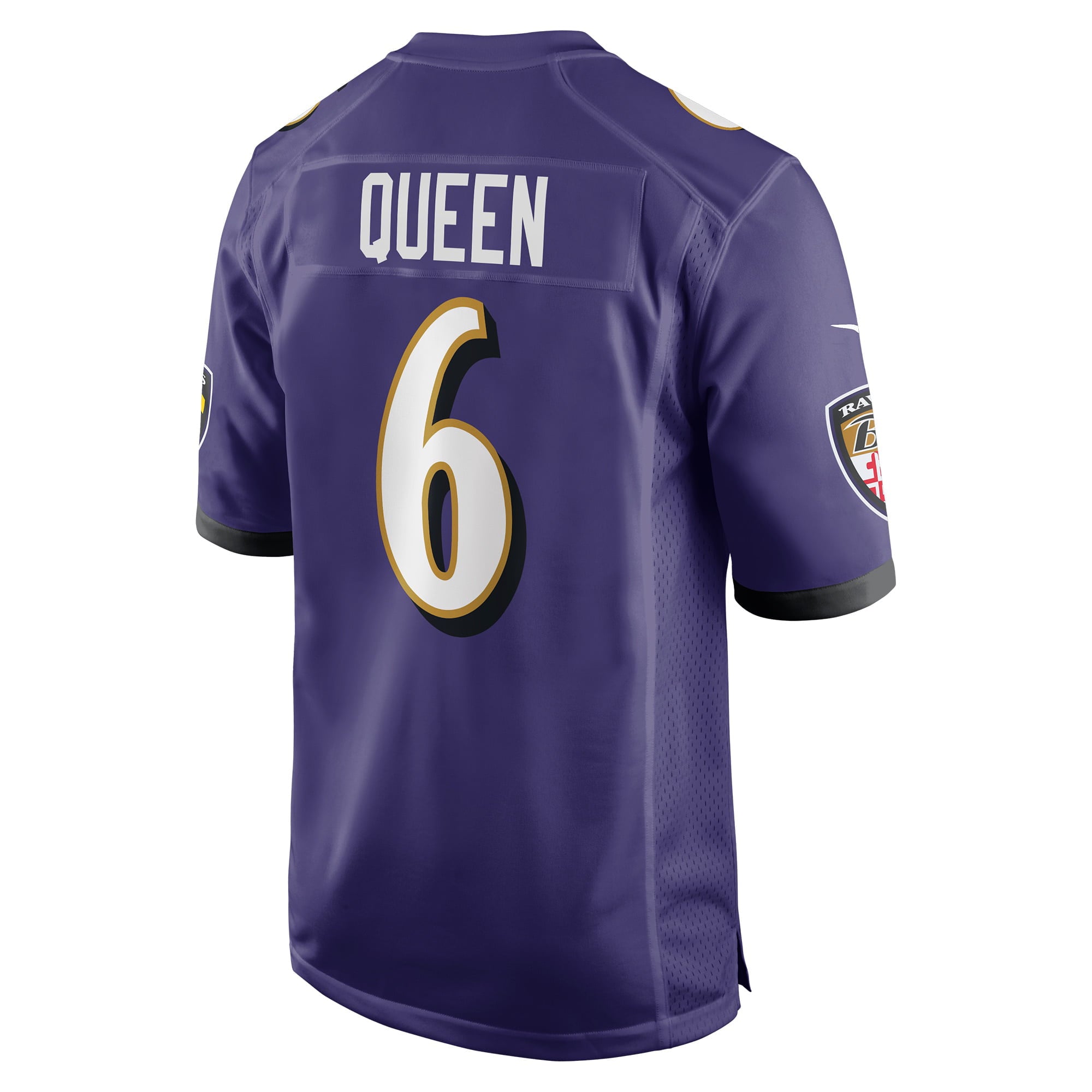Men's Nike Patrick Queen Purple Baltimore Ravens Game Player Jersey
