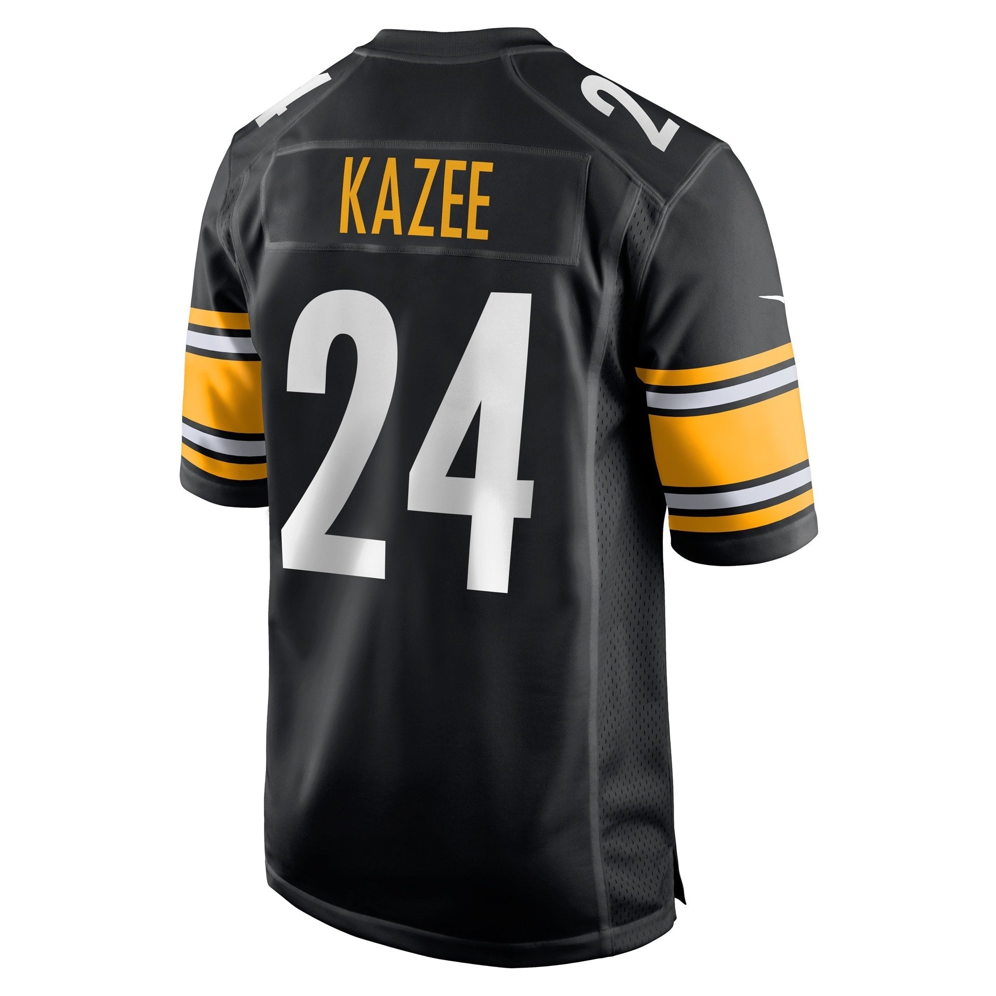 Men's Nike Damontae Kazee Black Pittsburgh Steelers Game Player Jersey
