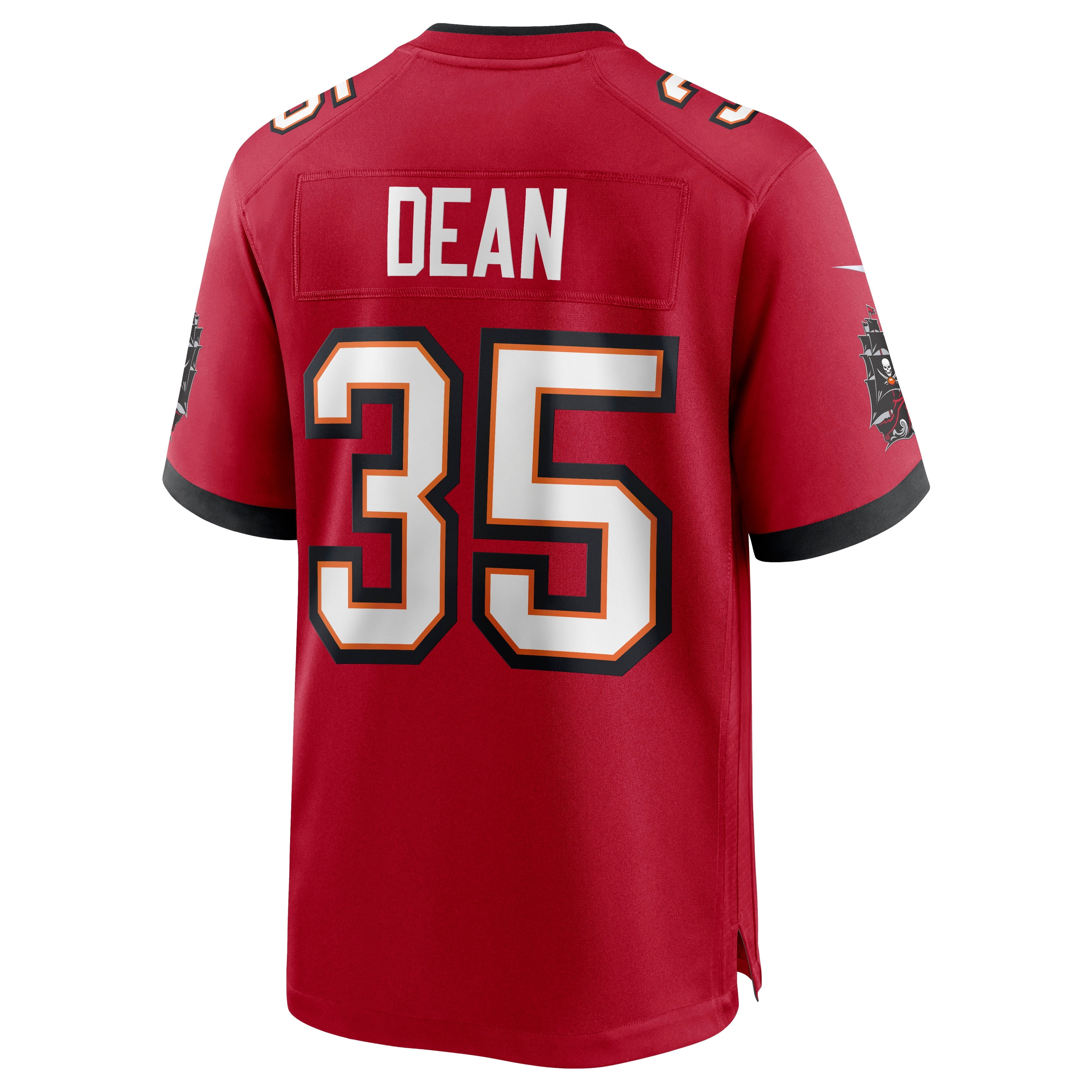 Men's Nike Jamel Dean Red Tampa Bay Buccaneers Game Jersey