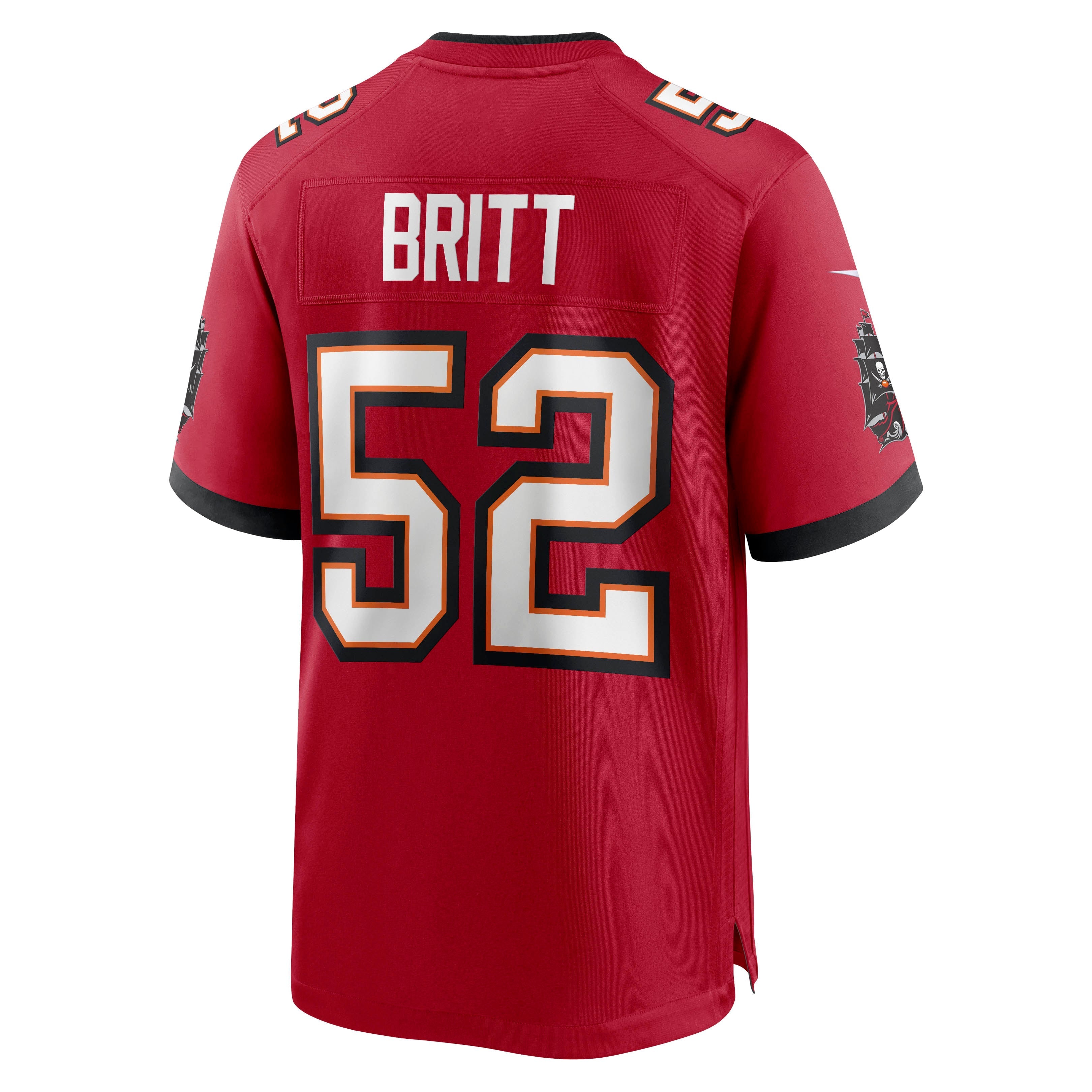Men's Nike K.J. Britt Red Tampa Bay Buccaneers Game Jersey