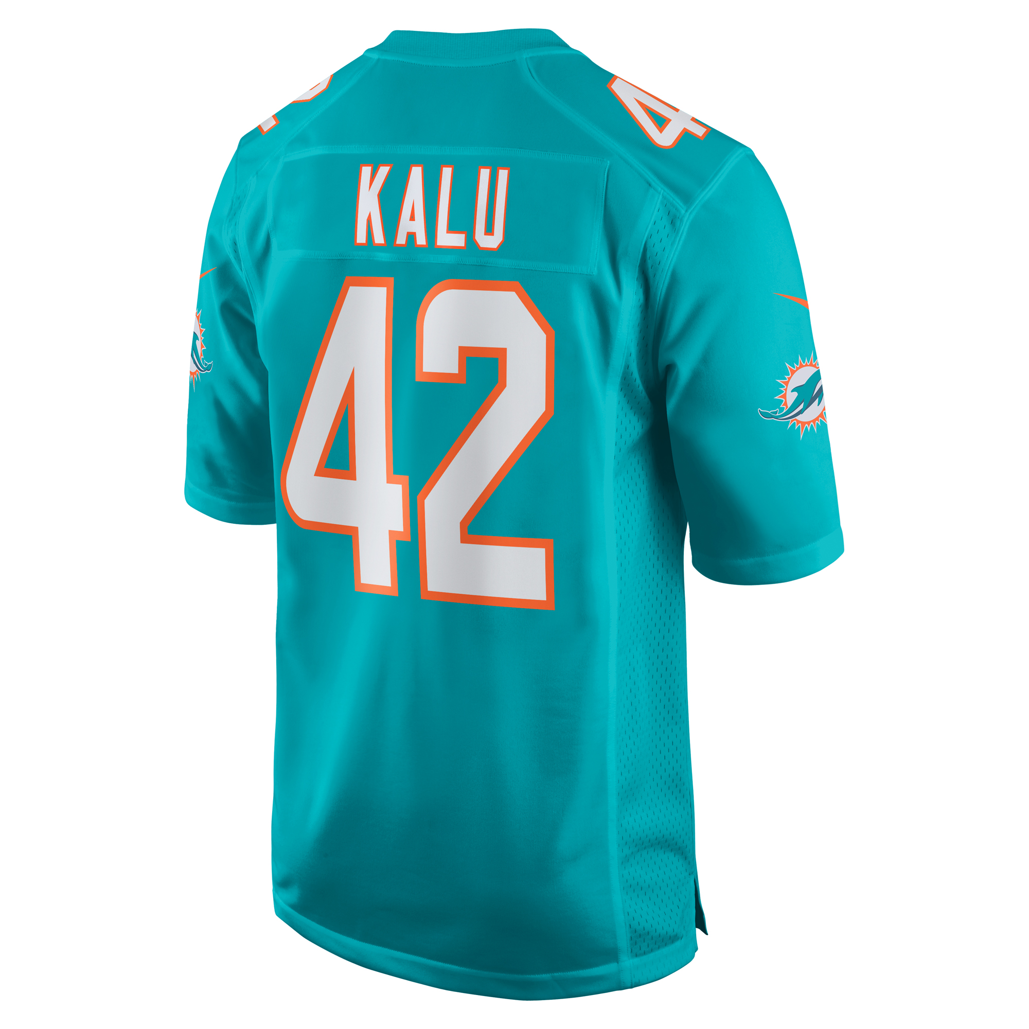 Joshua Kalu Miami Dolphins Nike Team Game Jersey -  Aqua