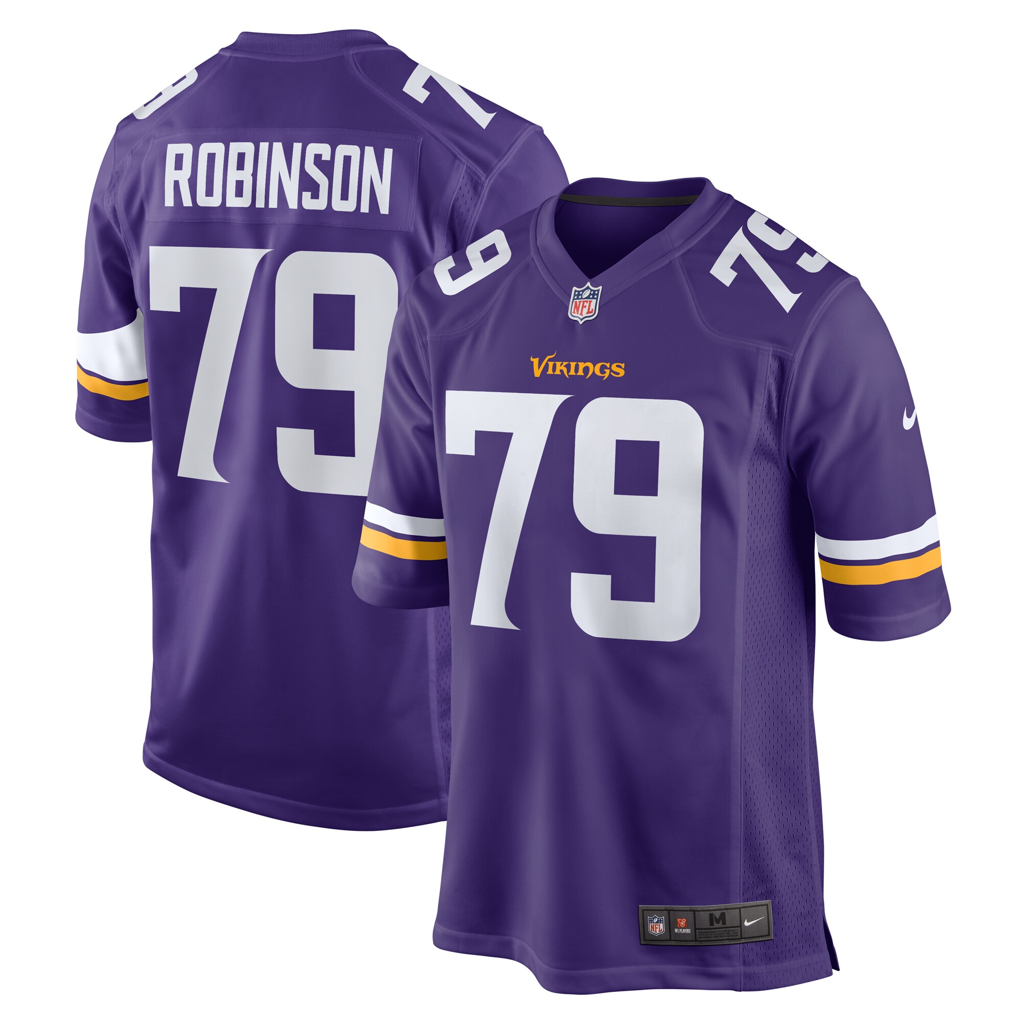 Tyrese Robinson Minnesota Vikings Nike Team Game Jersey -  Purple