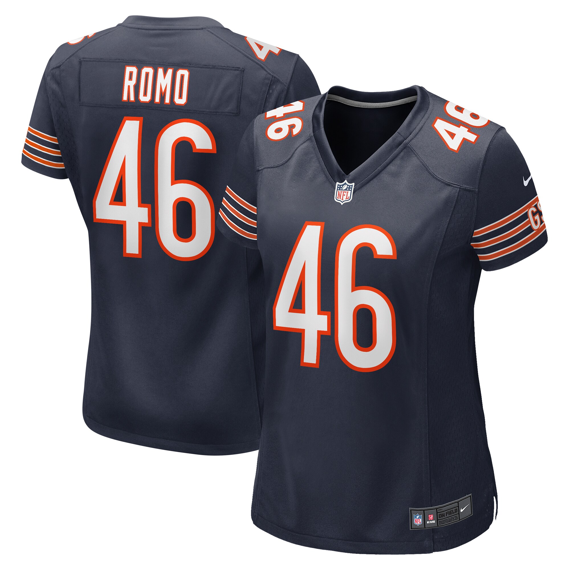 John Parker Romo Chicago Bears Nike Women's Team Game Jersey -  Navy